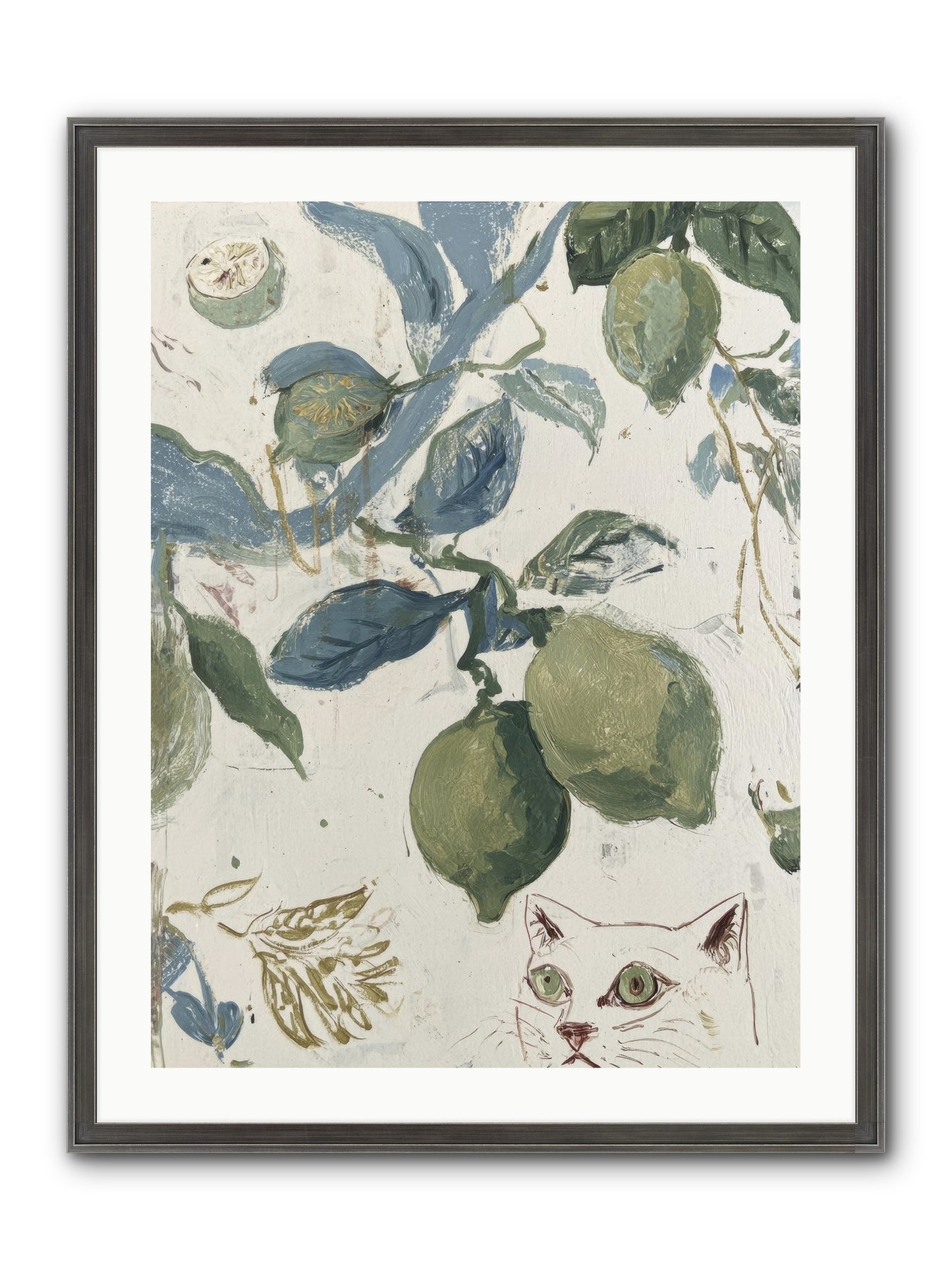 The Lemon Tart Conspiracy Framed Print - Slimwoods Black/Silver 24x32