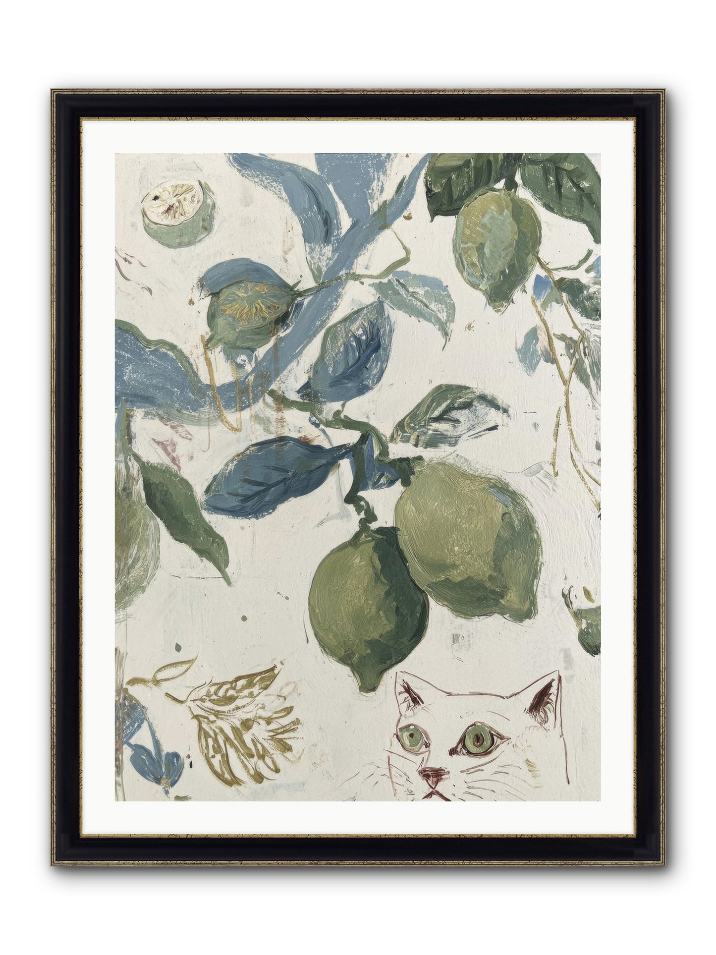 The Lemon Tart Conspiracy Framed Print - Black & Gold 30x40