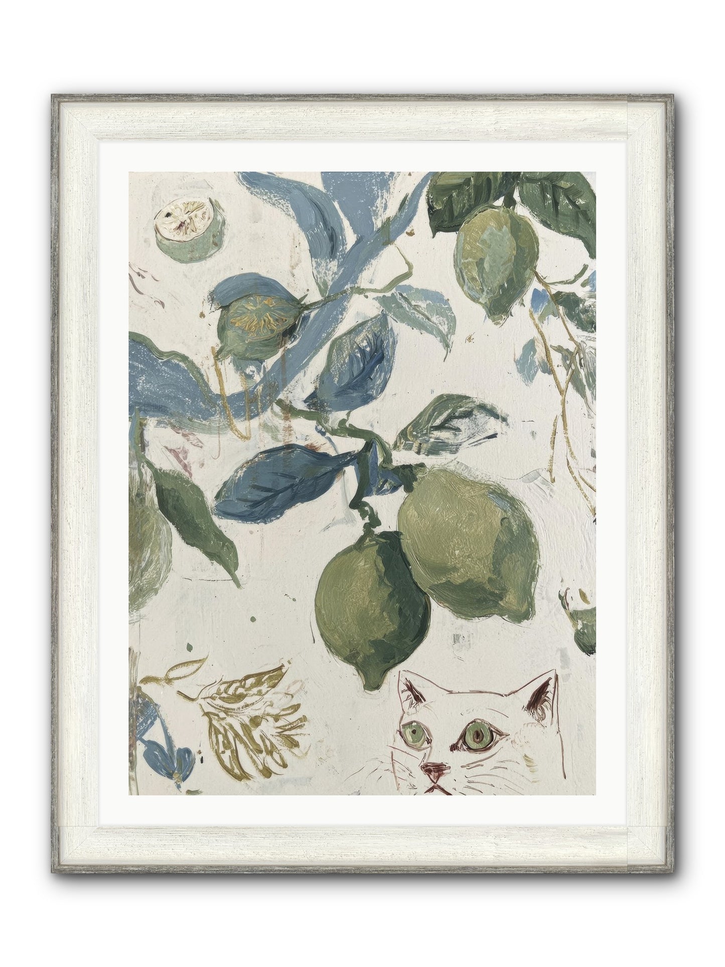 The Lemon Tart Conspiracy Framed Print - Driftwood White 30x40
