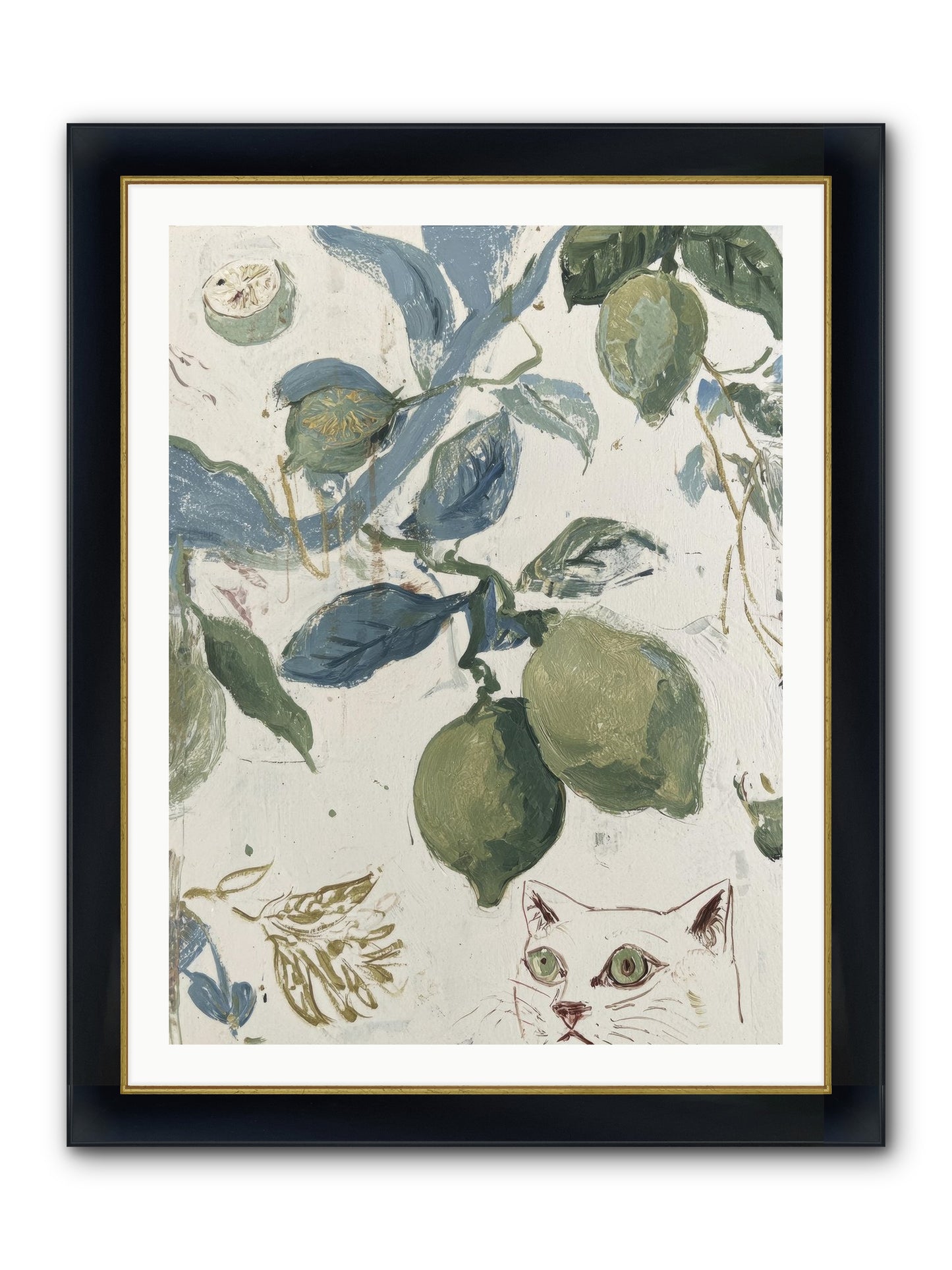The Lemon Tart Conspiracy Framed Print - Wide Black w/Gold 30x40