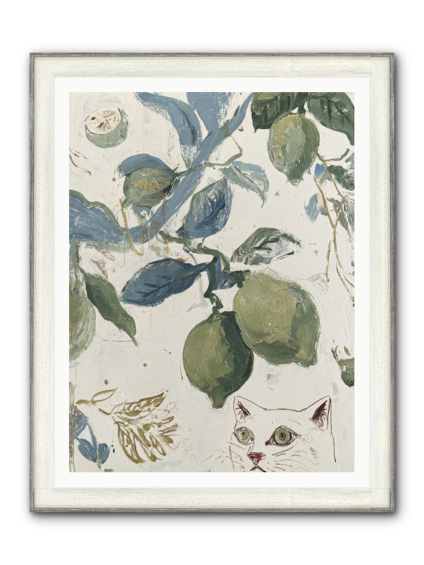 The Lemon Tart Conspiracy Framed Print - Driftwood White 36x48