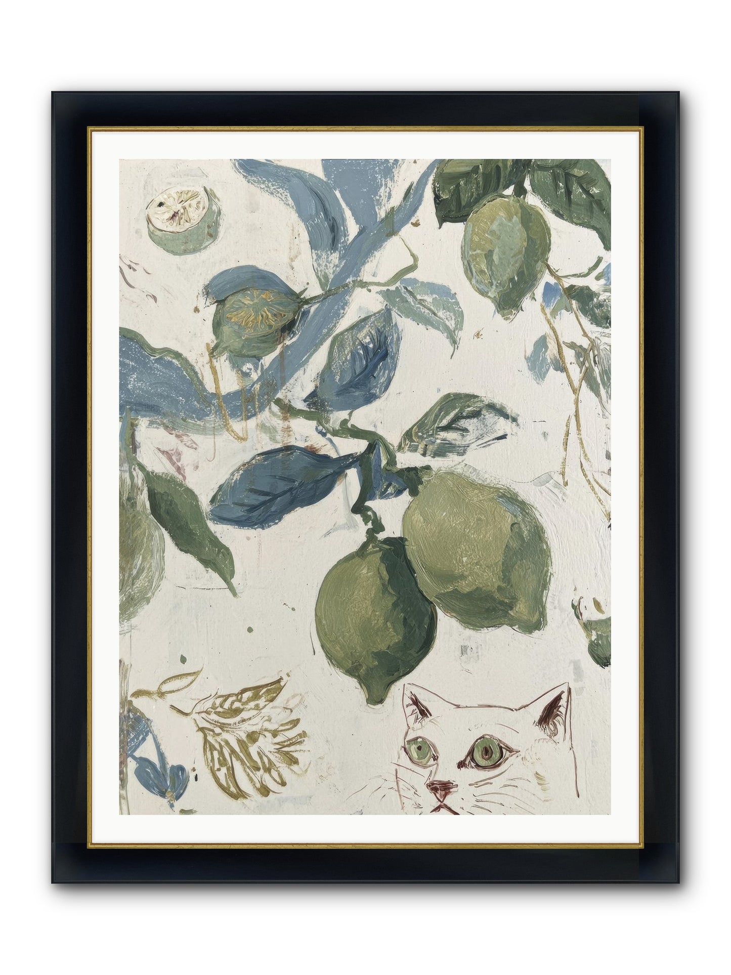 The Lemon Tart Conspiracy Framed Print - Wide Black w/Gold 36x48
