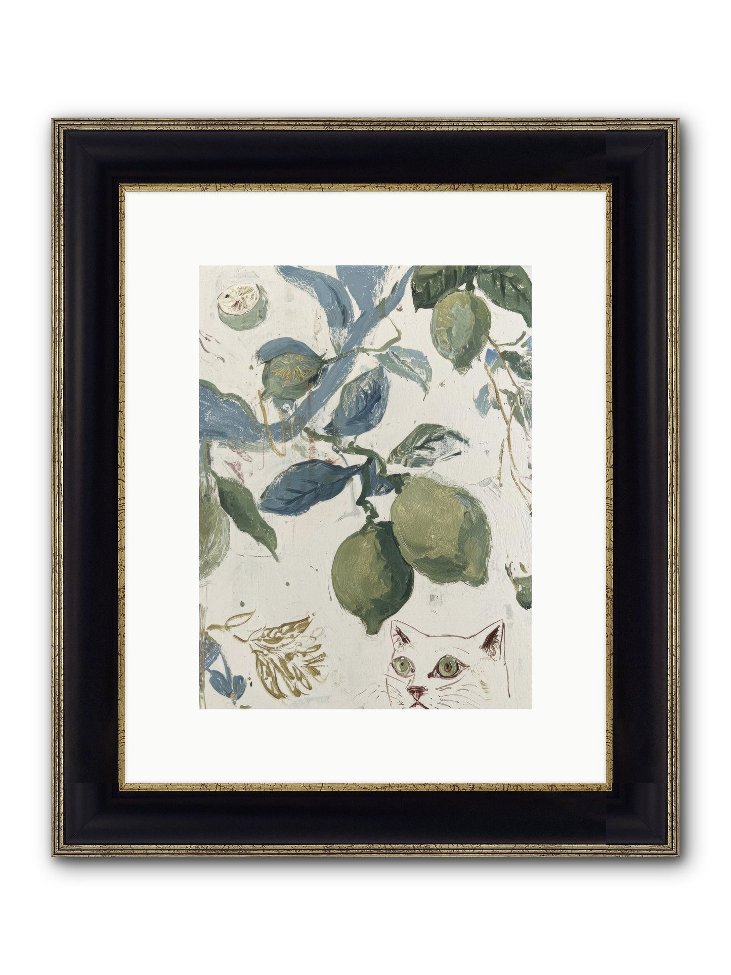 The Lemon Tart Conspiracy Framed Print - Black & Gold 9x12