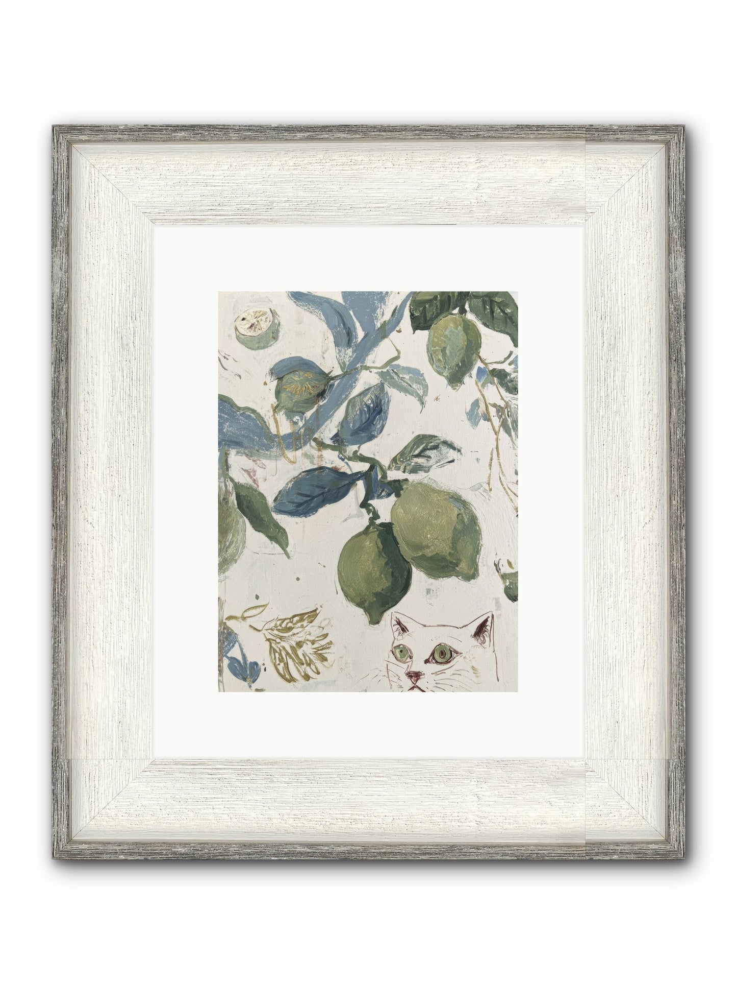 The Lemon Tart Conspiracy Framed Print - Driftwood White 9x12