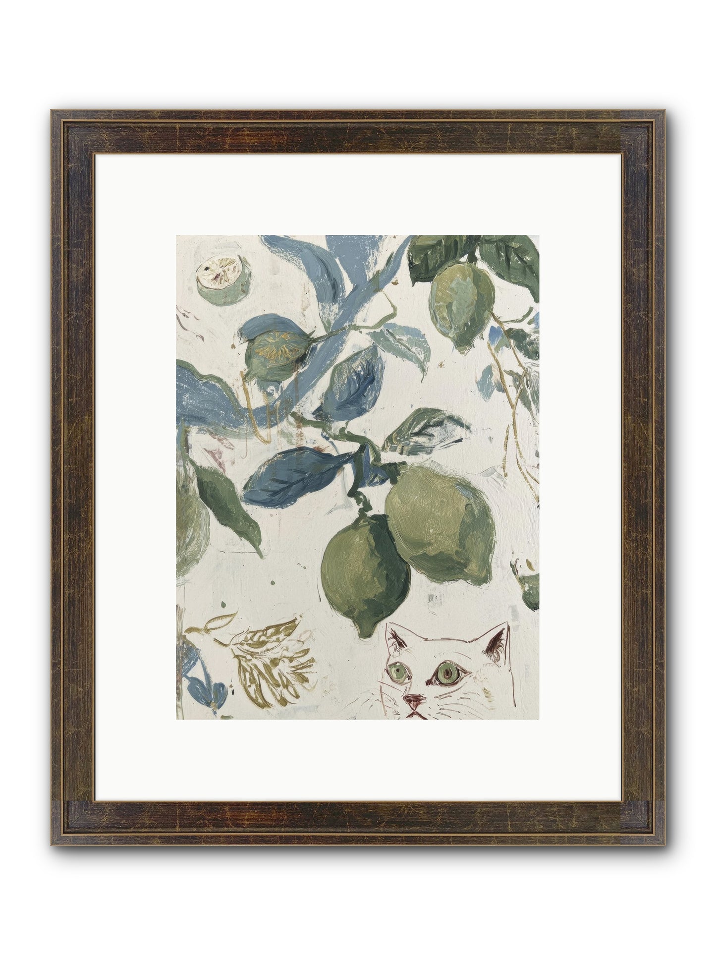 The Lemon Tart Conspiracy Framed Print - Slimwoods Black/Gold 9x12