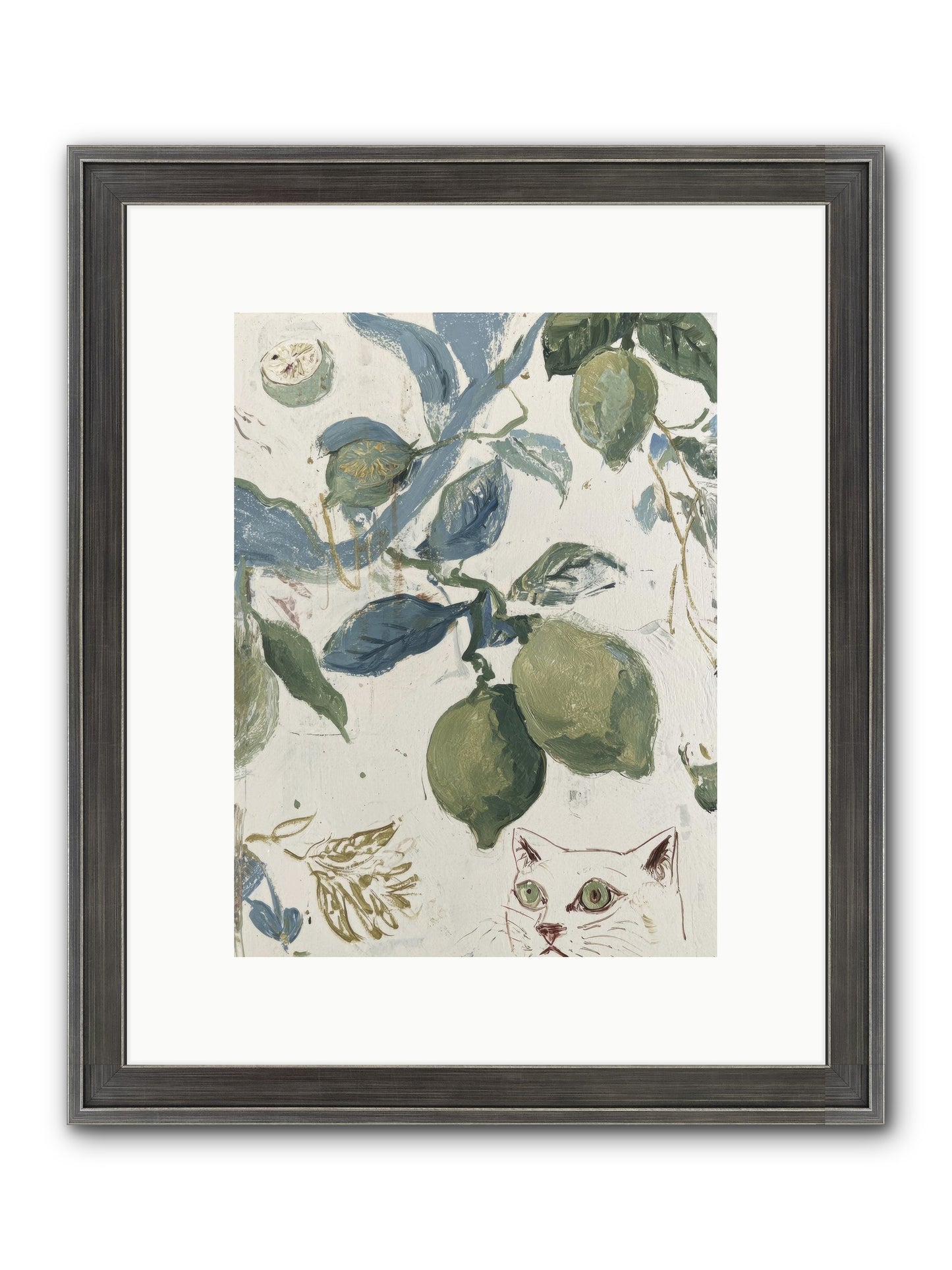 The Lemon Tart Conspiracy Framed Print - Slimwoods Black/Silver 9x12