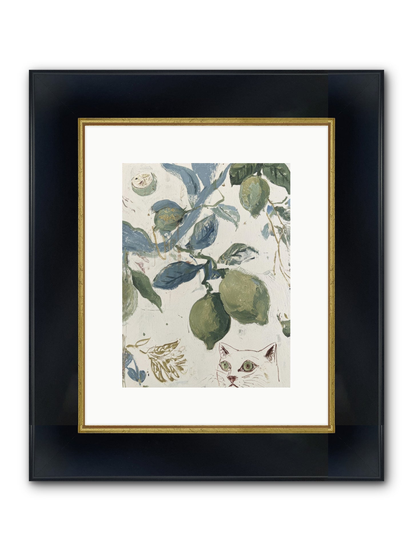 The Lemon Tart Conspiracy Framed Print - Wide Black w/Gold 9x12