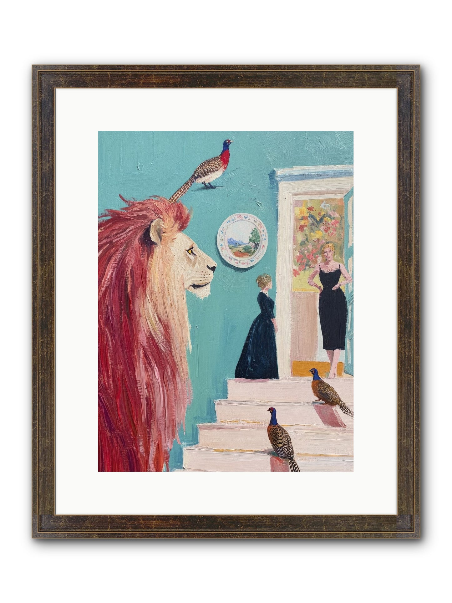 The Linden Atelier Framed Print - Slimwoods Black/Gold 12x16