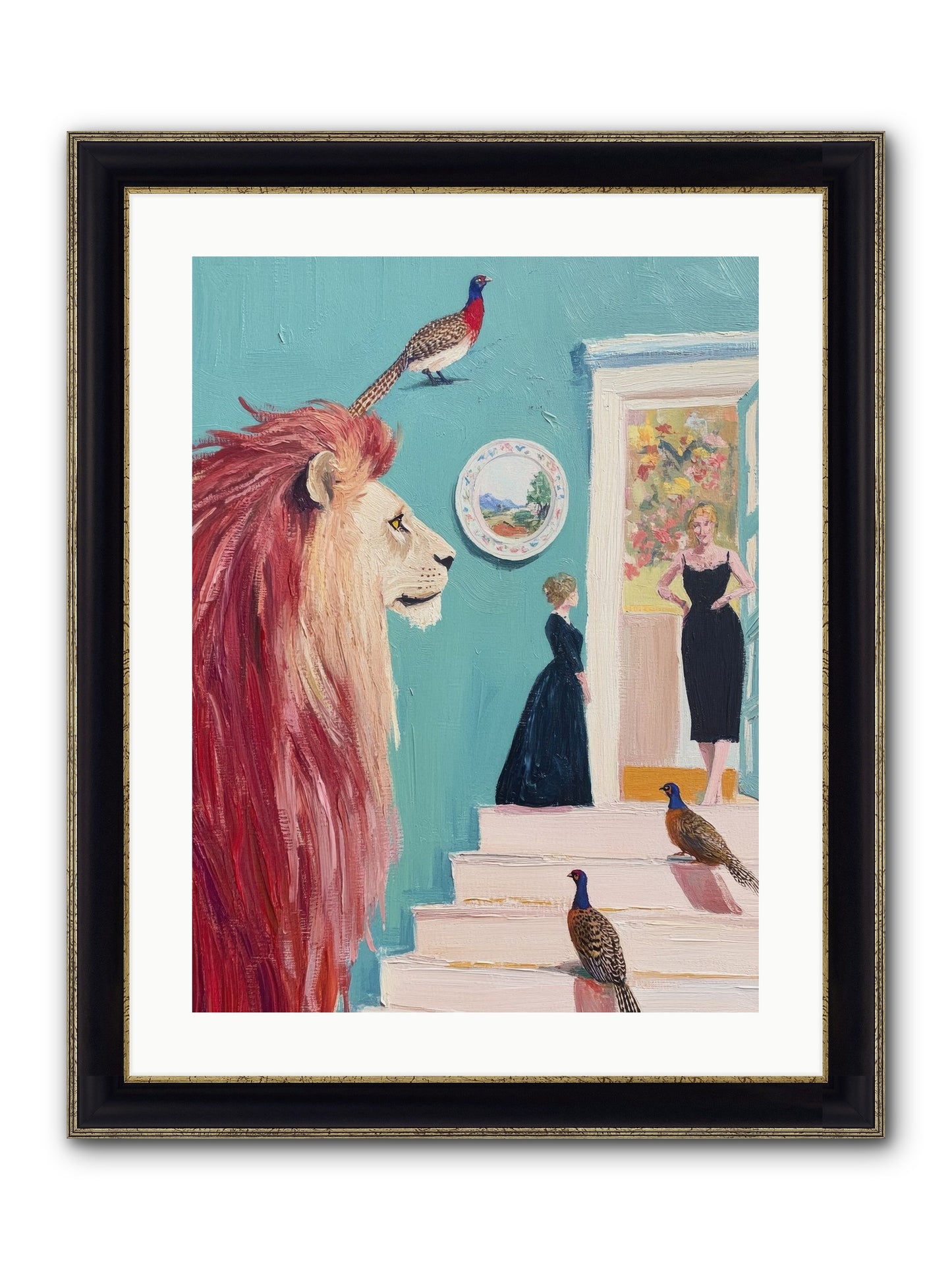 The Linden Atelier Framed Print - Black & Gold 18x24