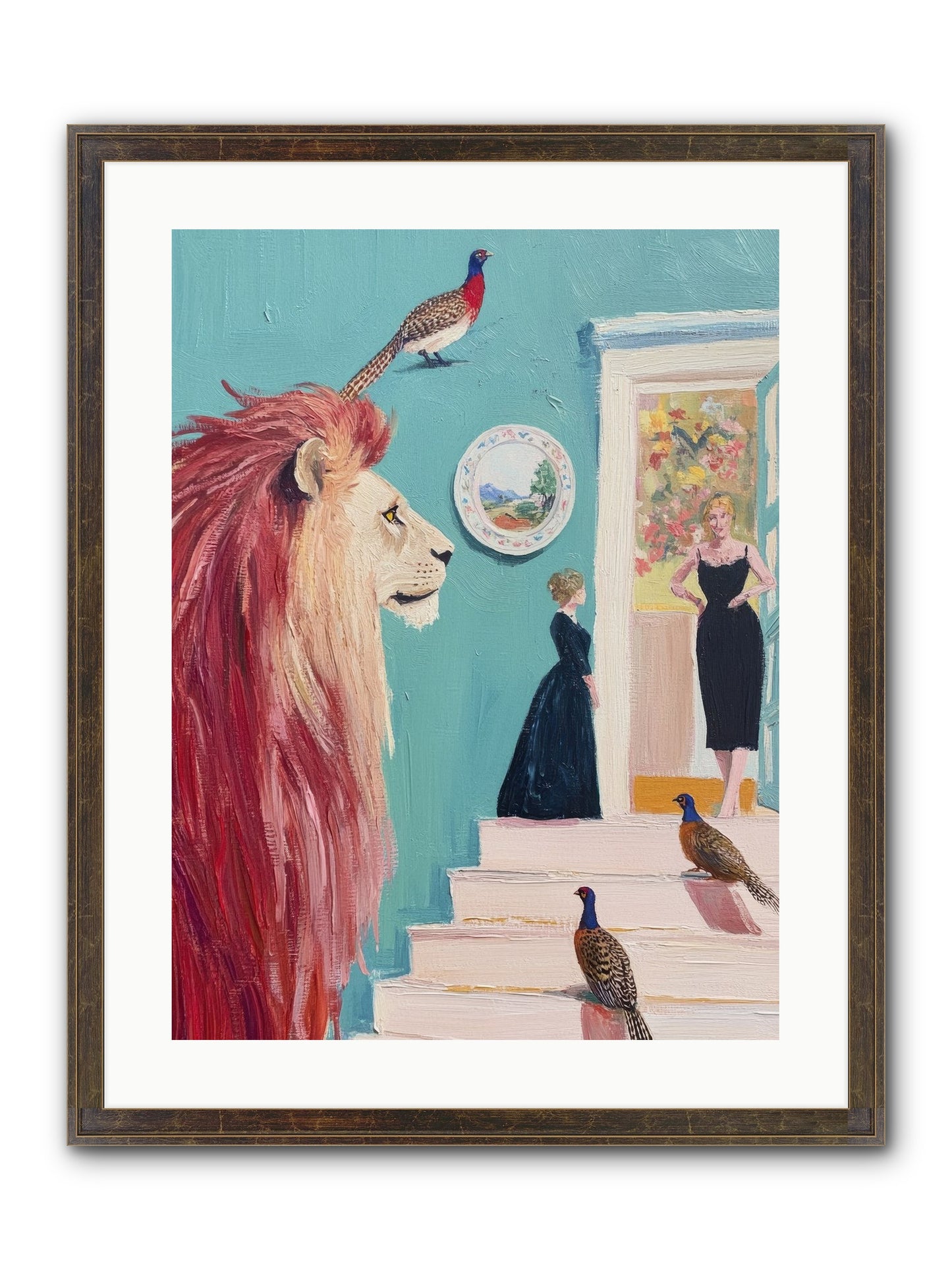 The Linden Atelier Framed Print - Slimwoods Black/Gold 18x24