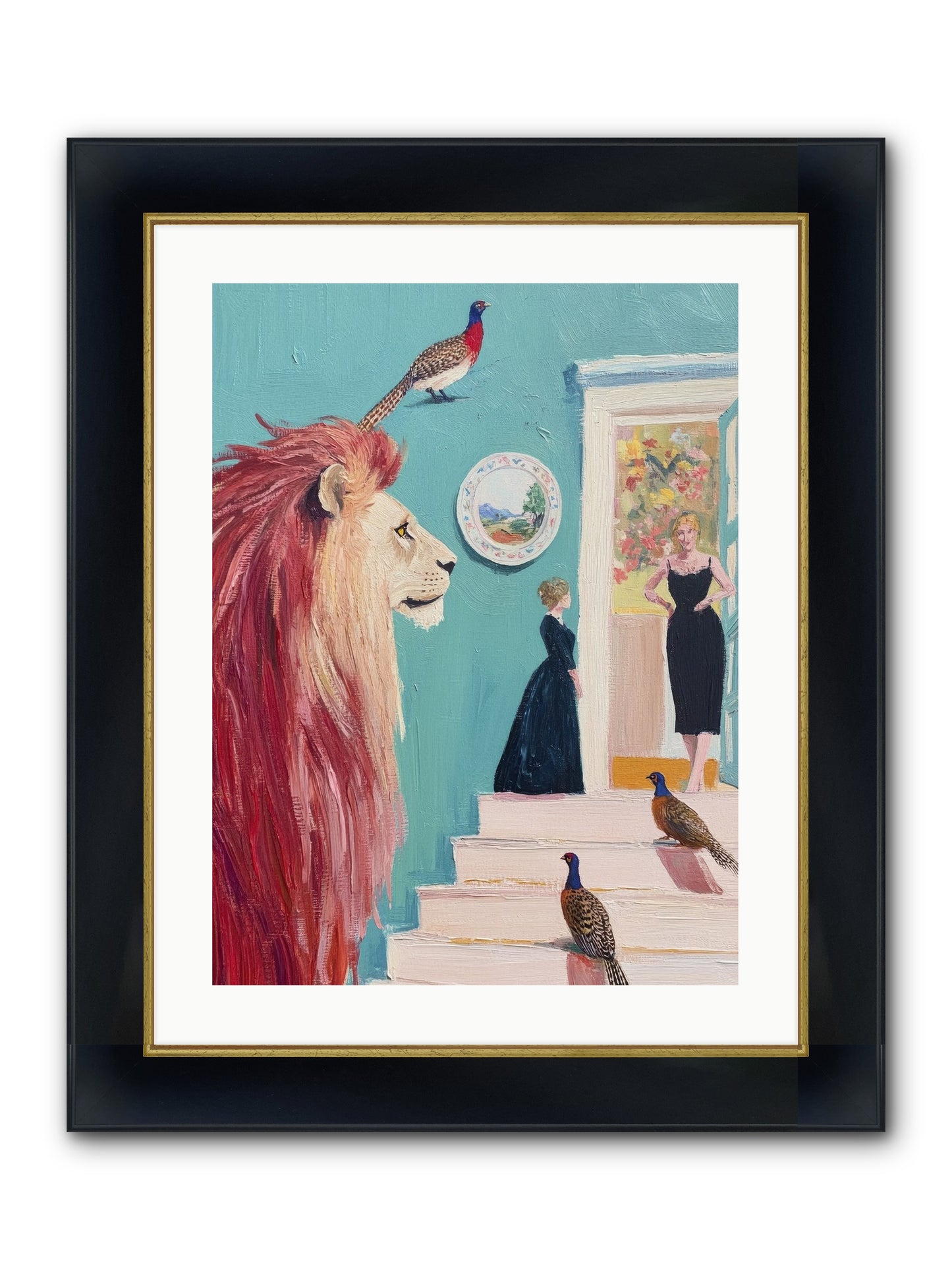 The Linden Atelier Framed Print - Wide Black w/Gold 18x24