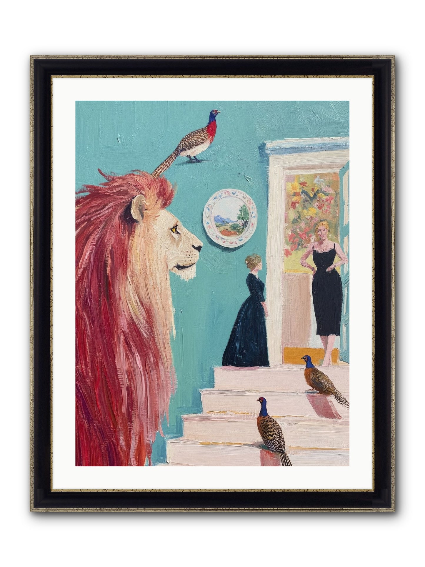 The Linden Atelier Framed Print - Black & Gold 24x32