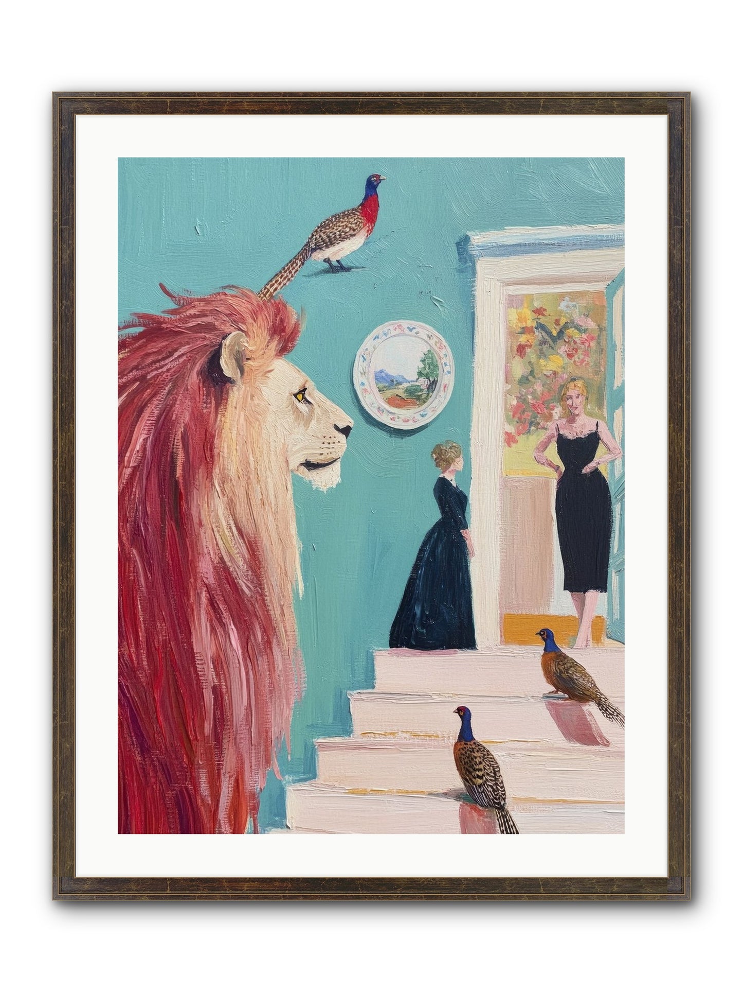 The Linden Atelier Framed Print - Slimwoods Black/Gold 24x32