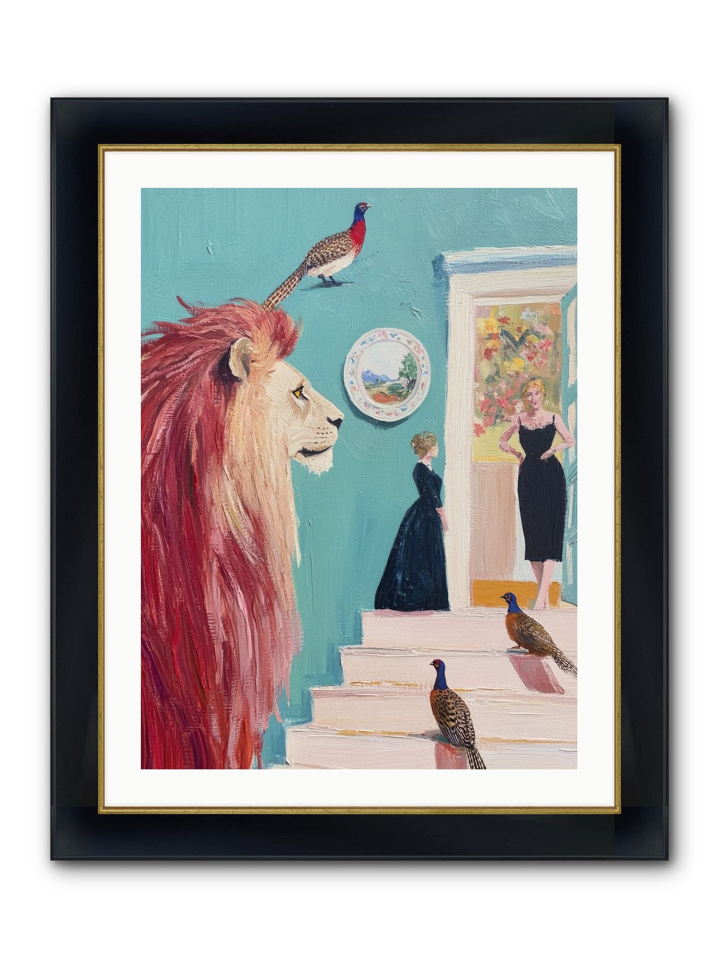 The Linden Atelier Framed Print - Wide Black w/Gold 24x32