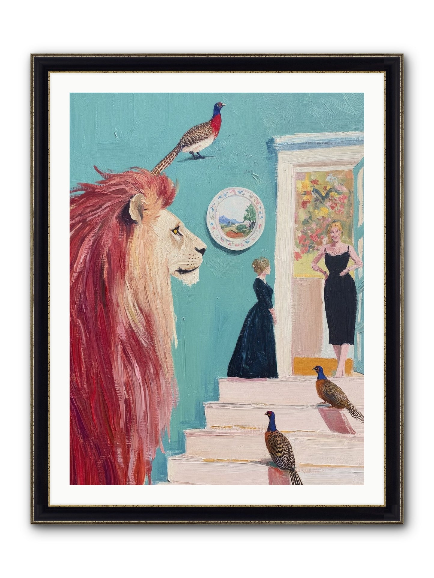 The Linden Atelier Framed Print - Black & Gold 30x40