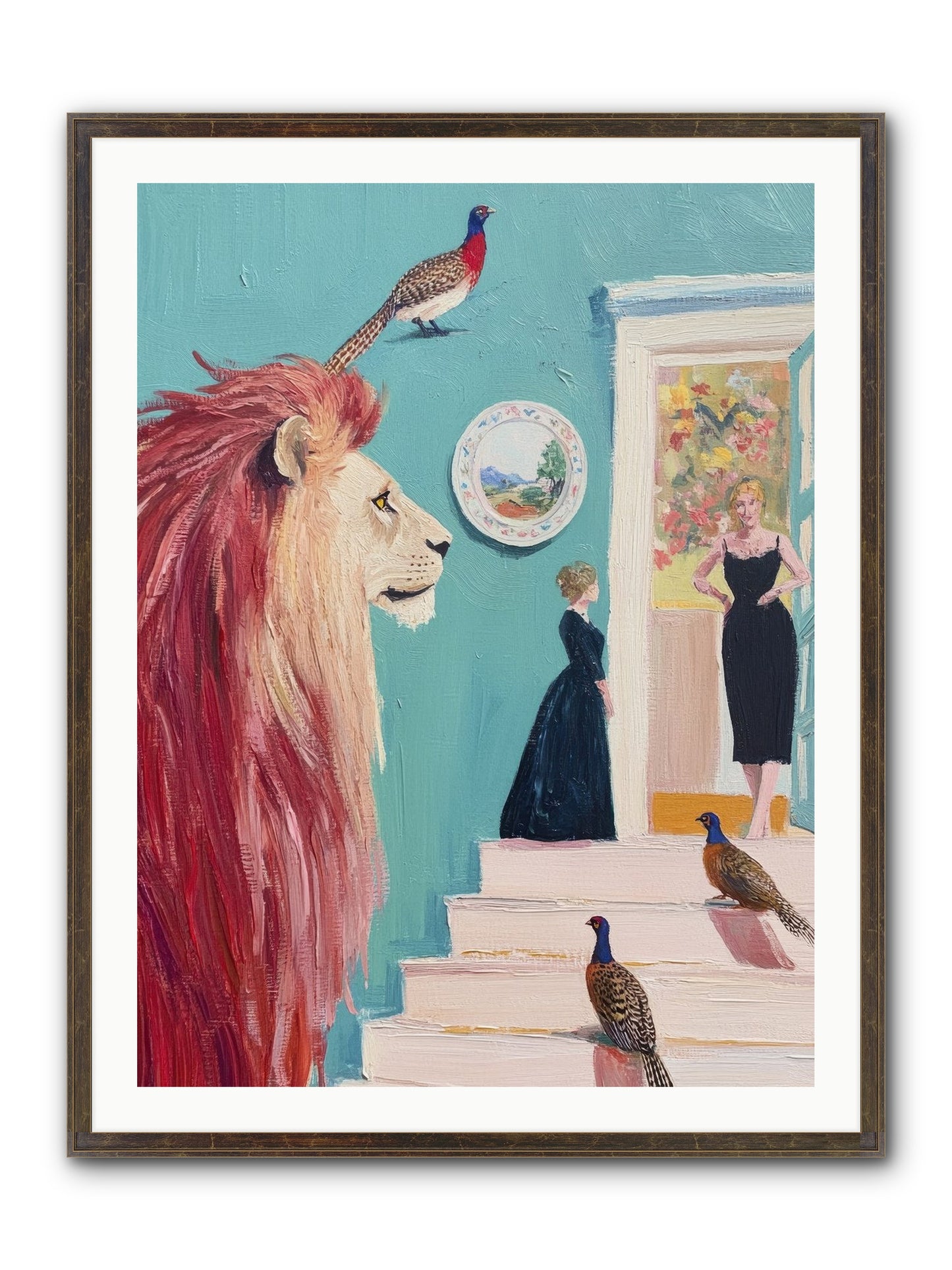 The Linden Atelier Framed Print - Slimwoods Black/Gold 30x40