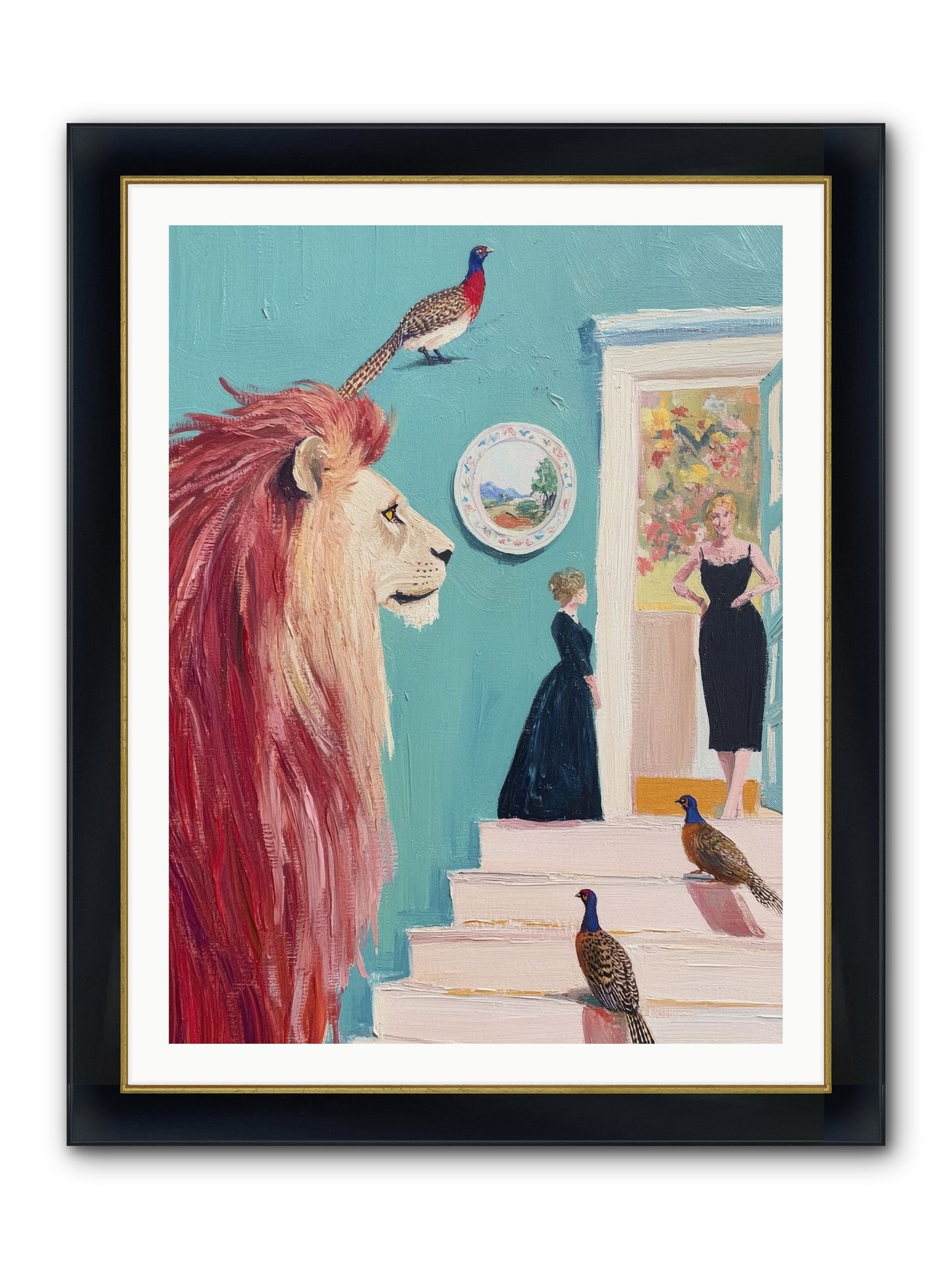 The Linden Atelier Framed Print - Wide Black w/Gold 30x40