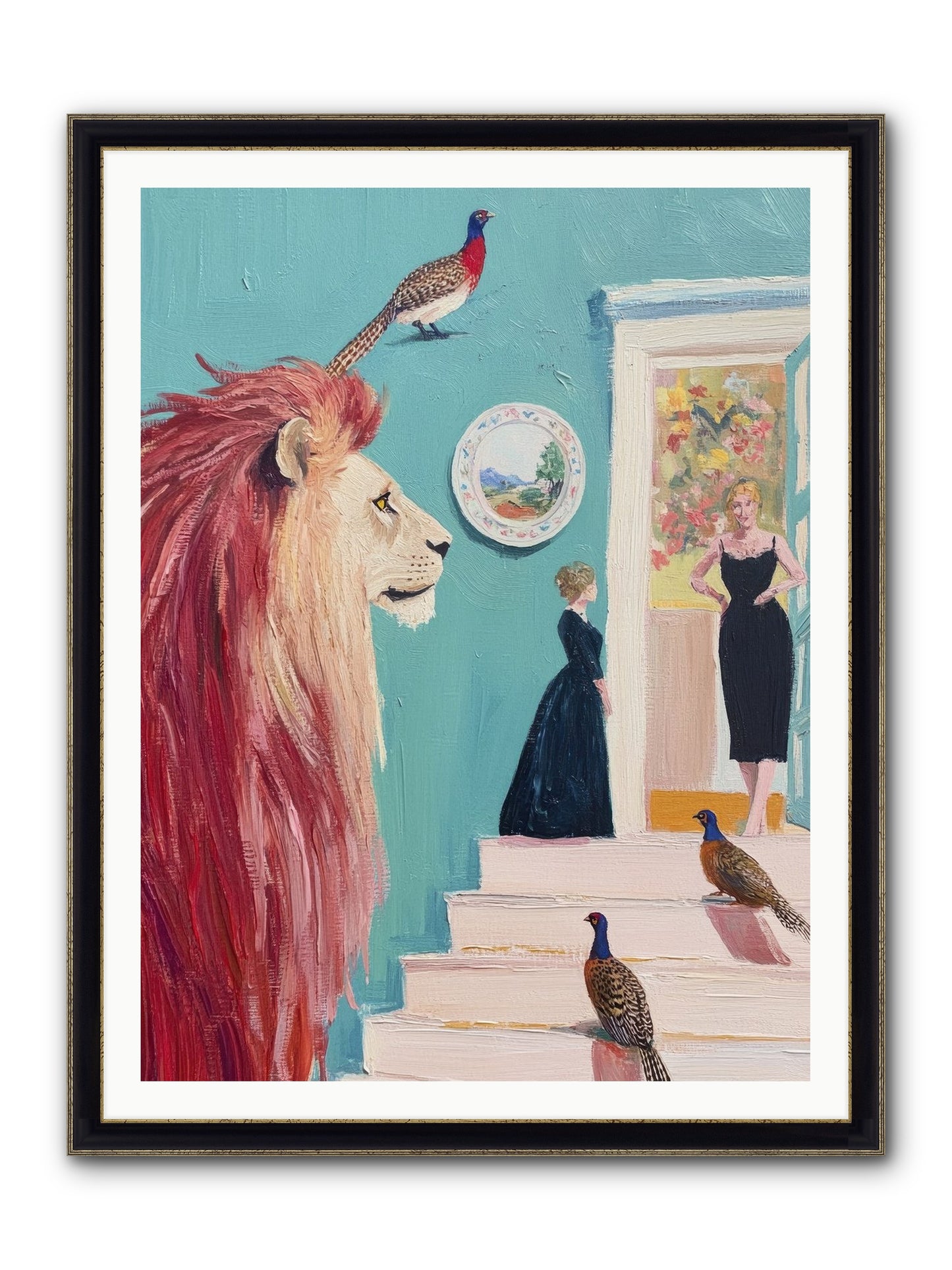 The Linden Atelier Framed Print - Black & Gold 36x48