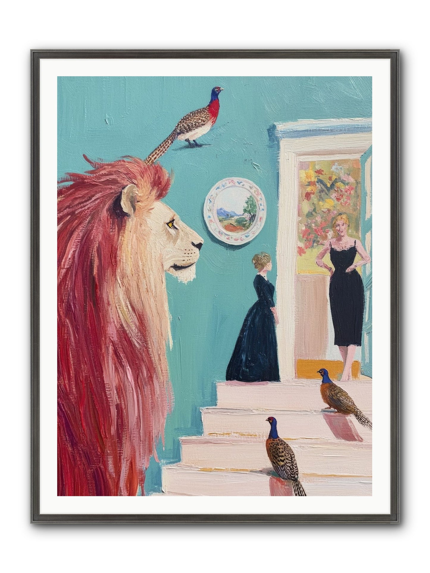The Linden Atelier Framed Print - Slimwoods Black/Silver 36x48