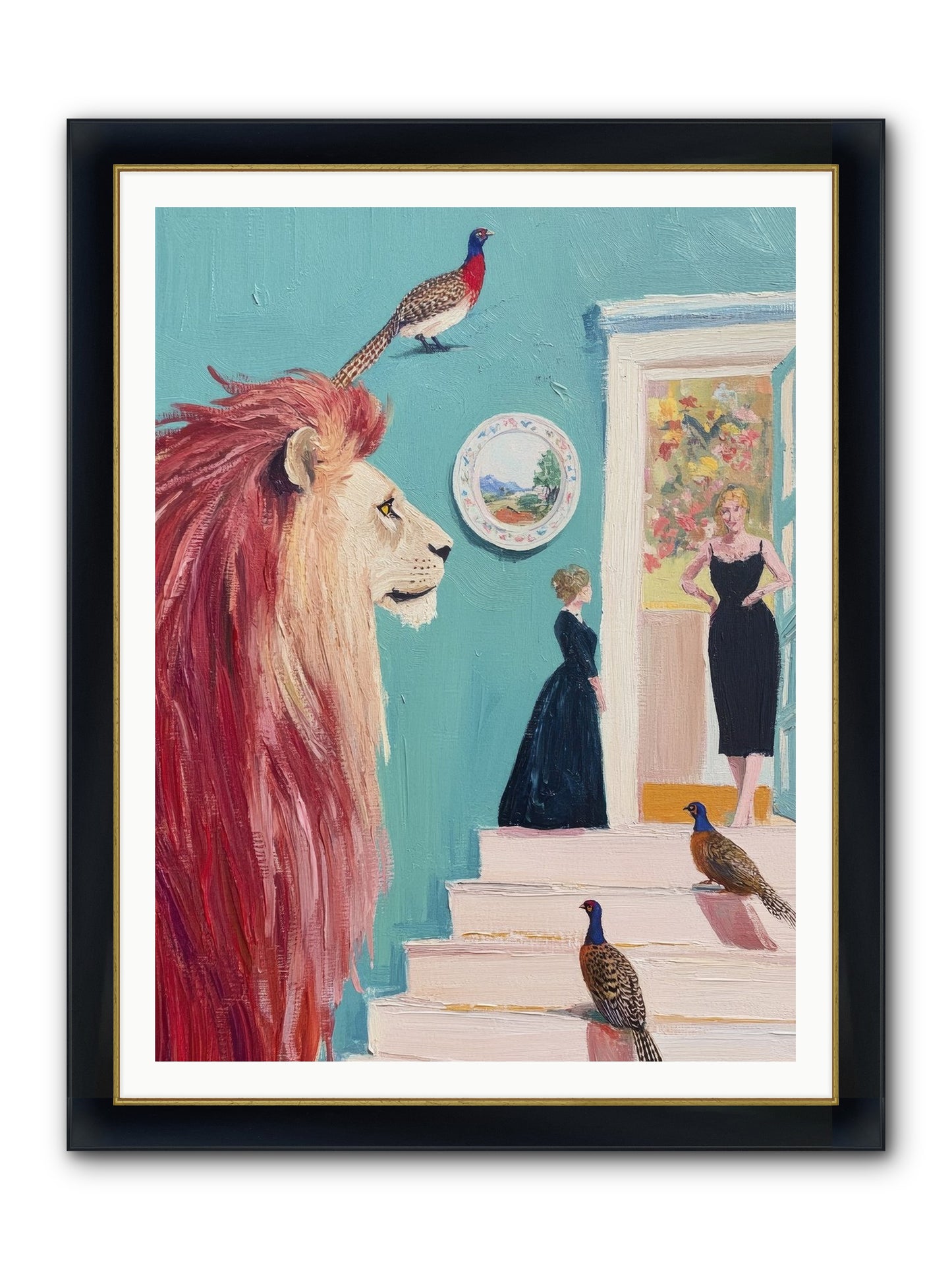 The Linden Atelier Framed Print - Wide Black w/Gold 36x48