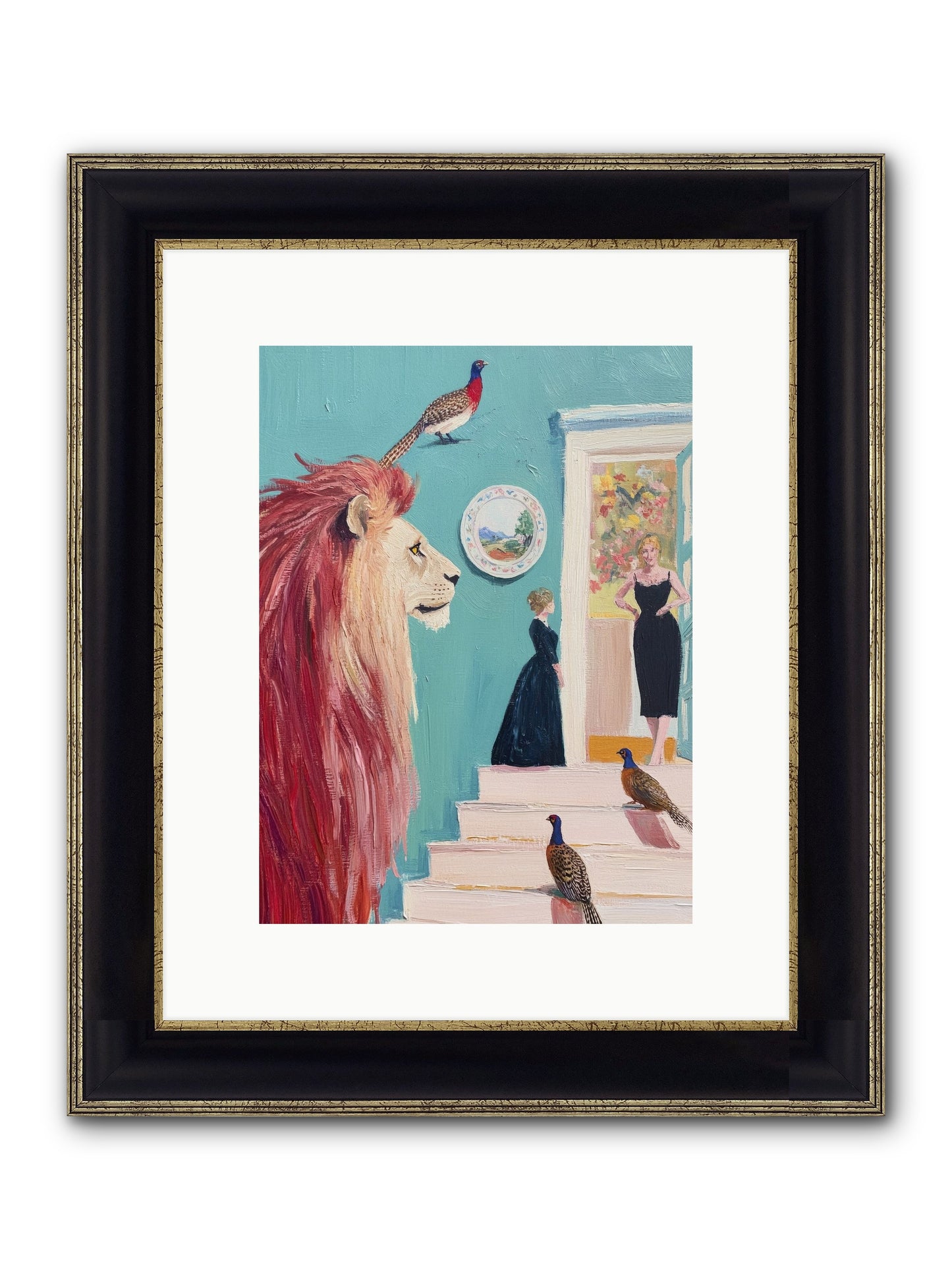 The Linden Atelier Framed Print - Black & Gold 9x12