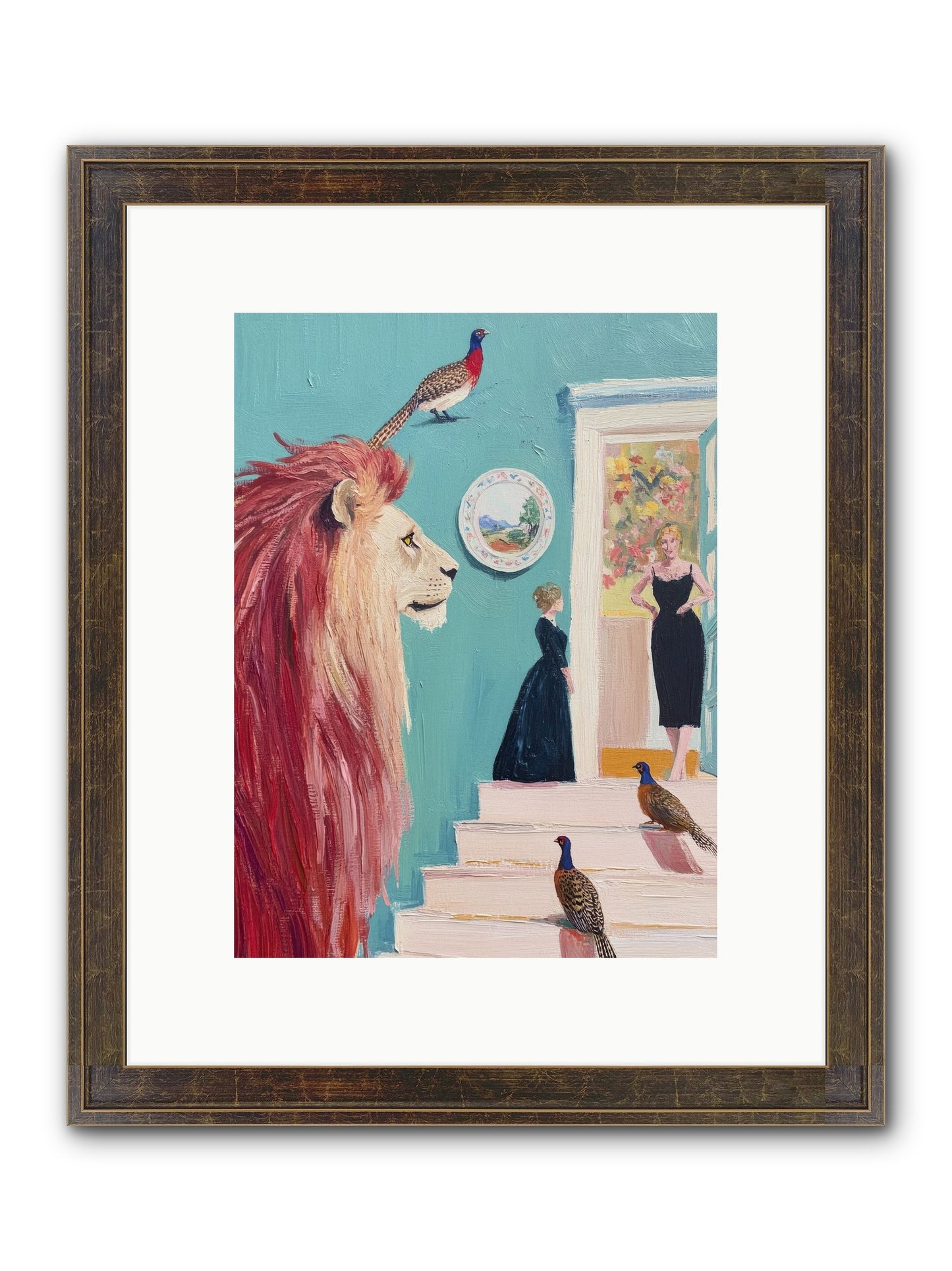The Linden Atelier Framed Print - Slimwoods Black/Gold 9x12