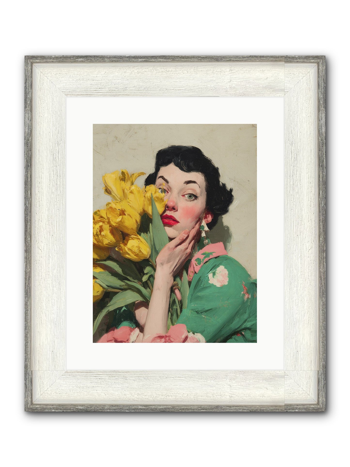 The Linen Conspiracy Framed Print - Driftwood White 12x16