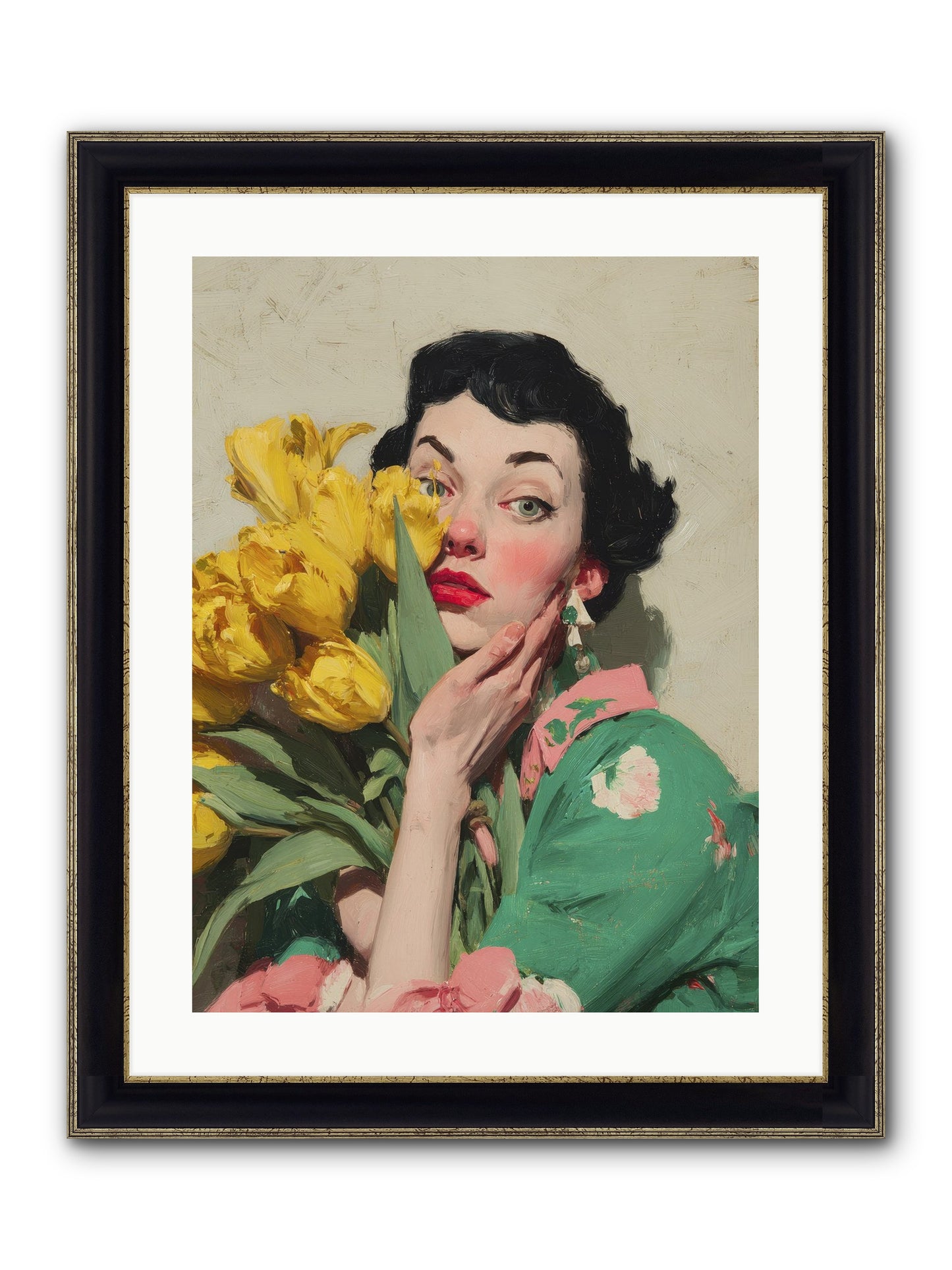 The Linen Conspiracy Framed Print - Black & Gold 18x24