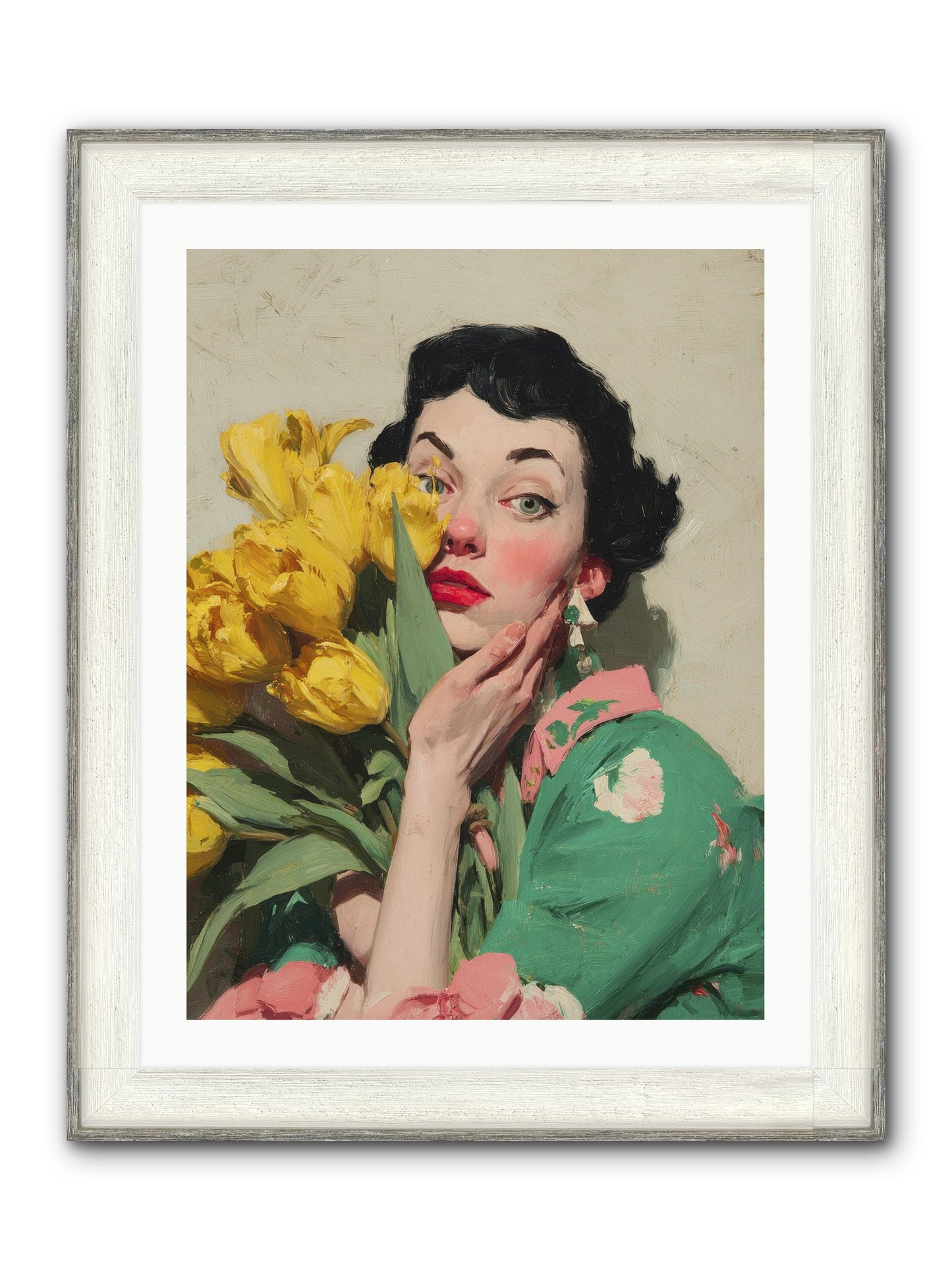 The Linen Conspiracy Framed Print - Driftwood White 24x32