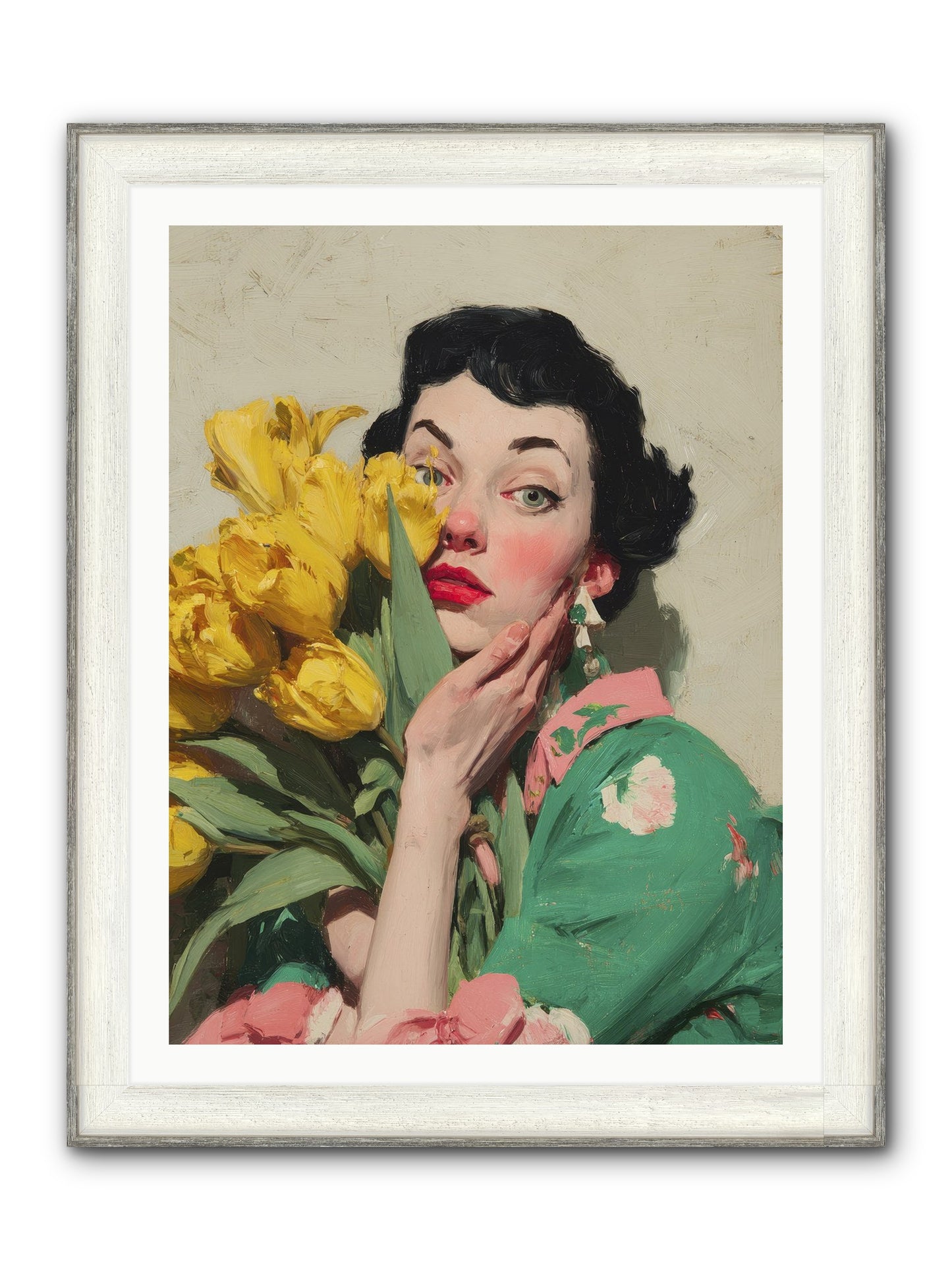 The Linen Conspiracy Framed Print - Driftwood White 30x40