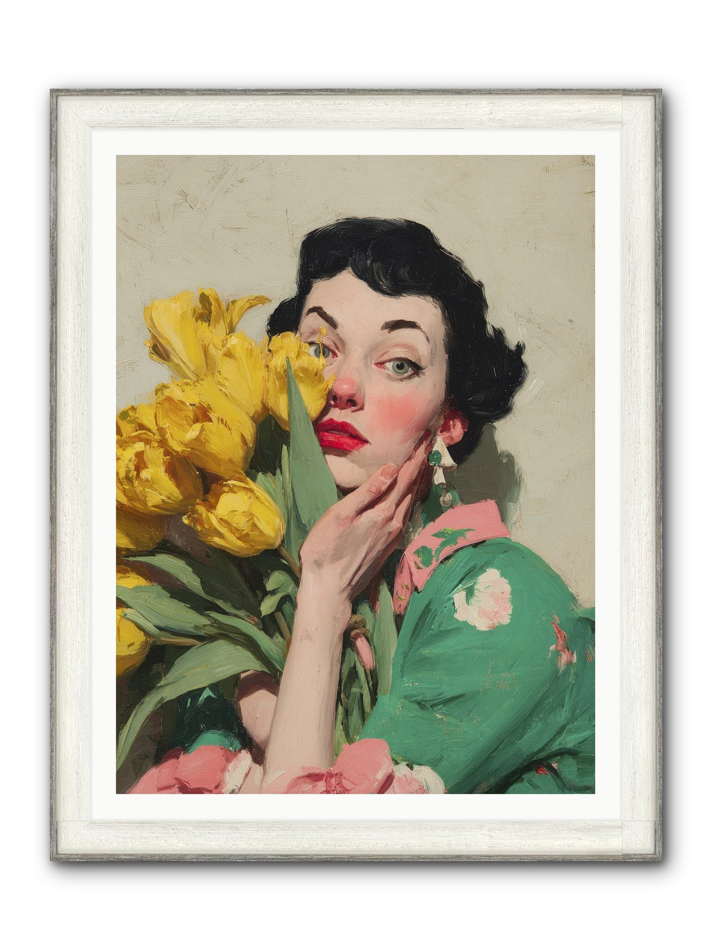 The Linen Conspiracy Framed Print - Driftwood White 36x48
