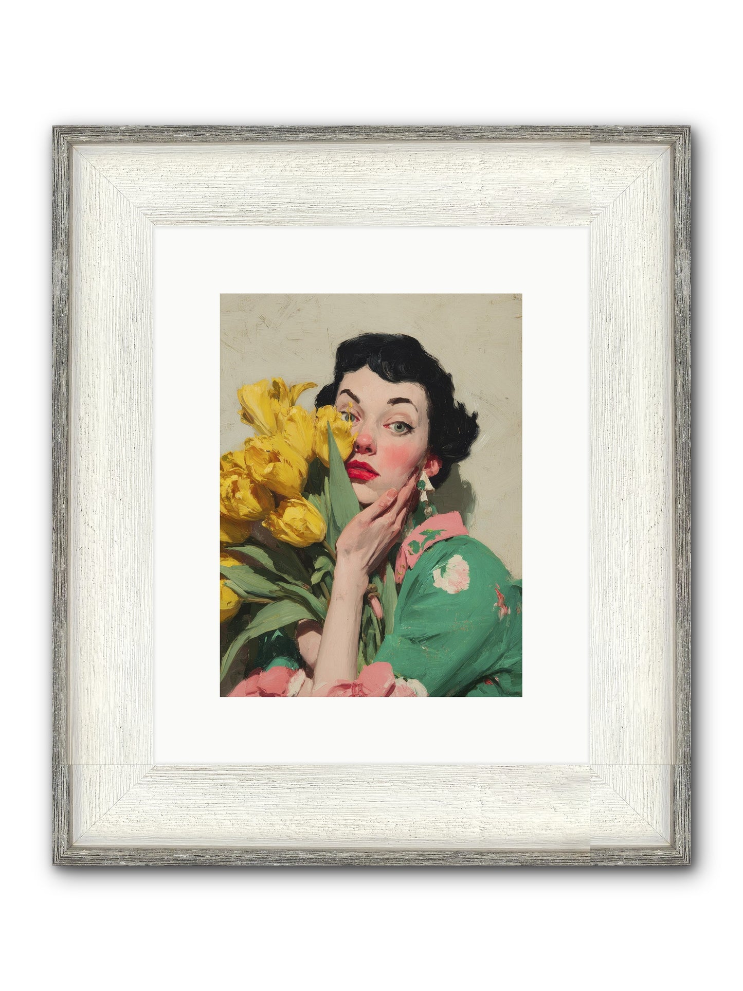The Linen Conspiracy Framed Print - Driftwood White 9x12