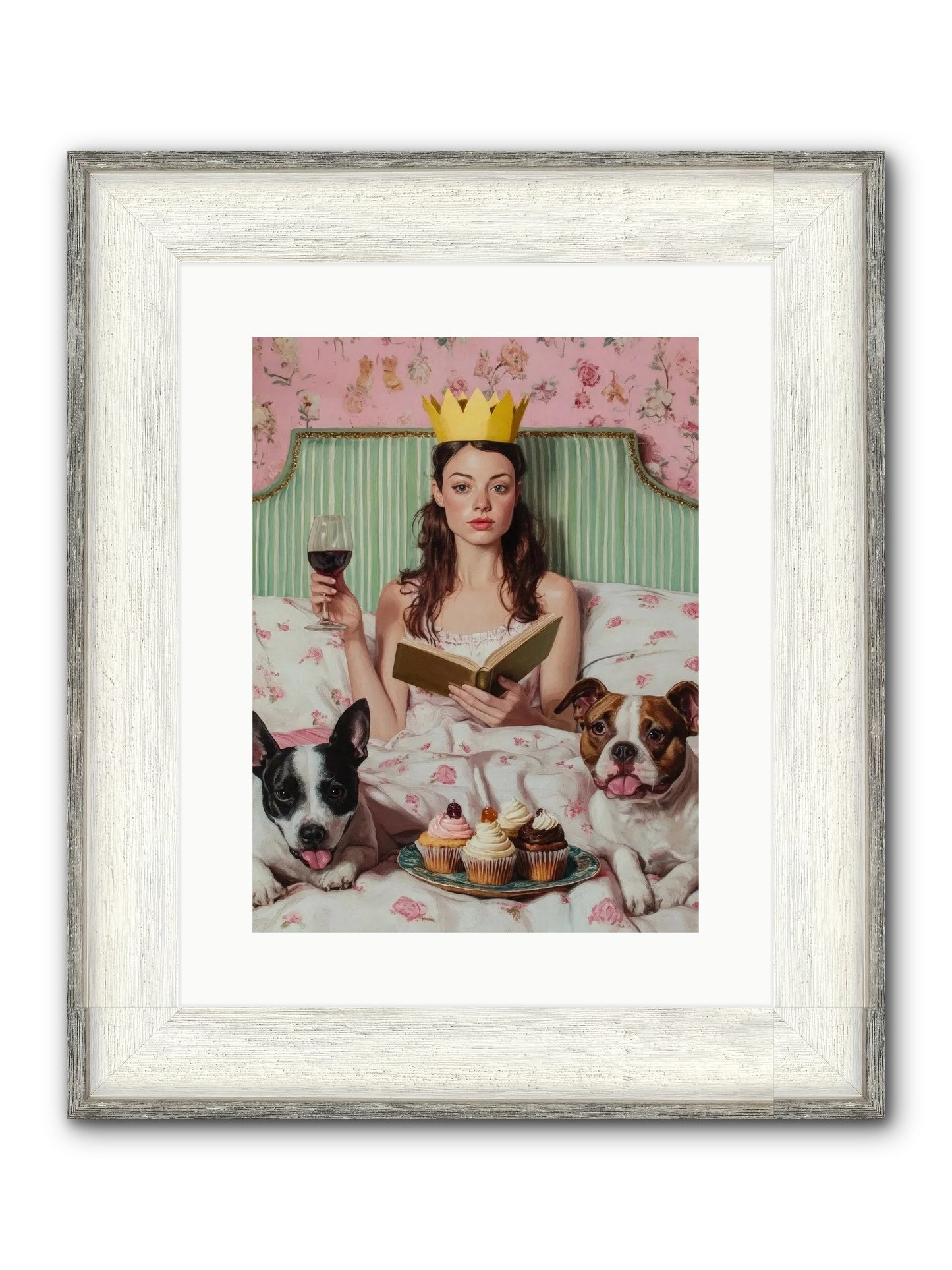 The Literary Feast Framed Print - Driftwood White 12x16