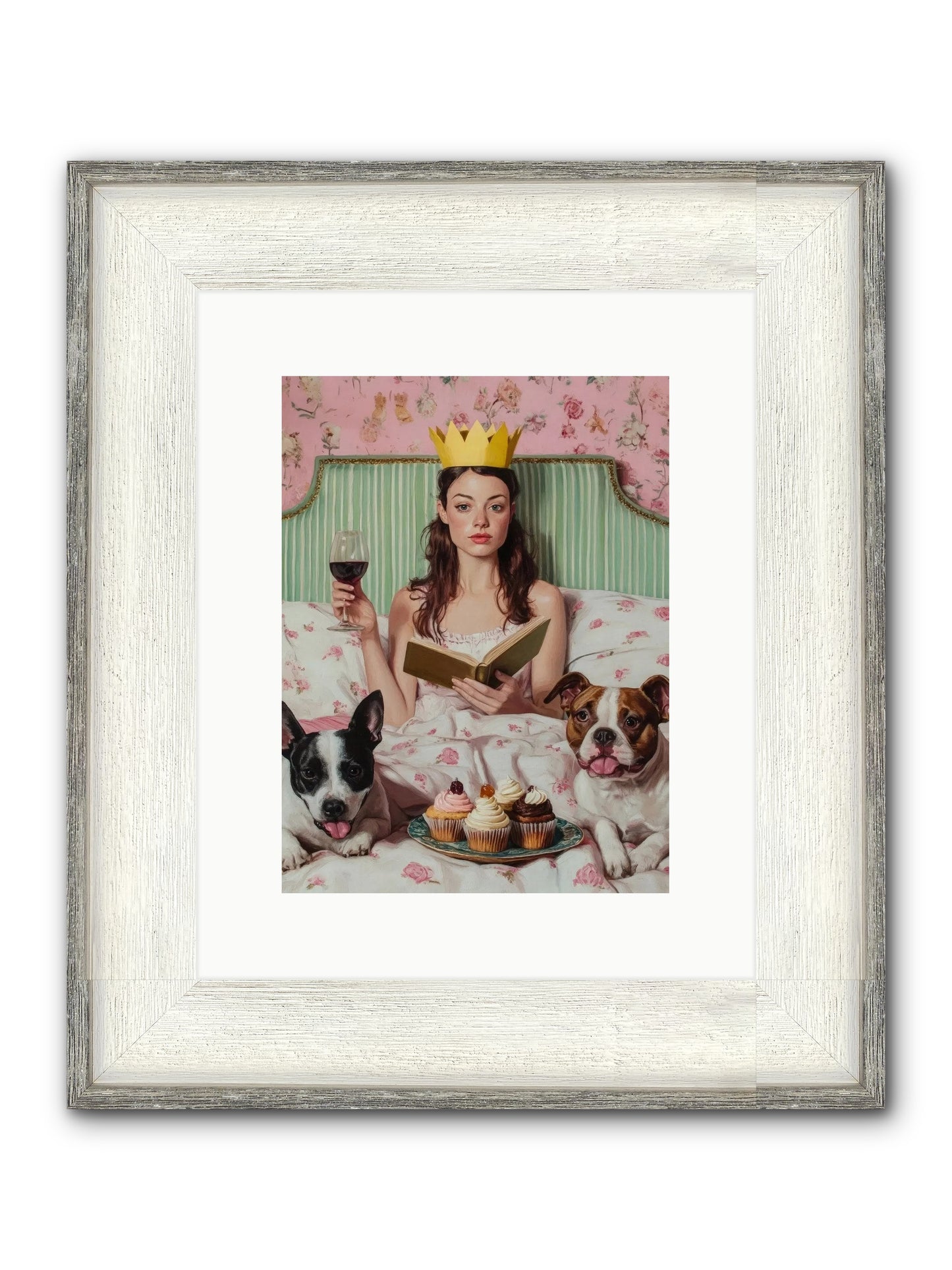 The Literary Feast Framed Print - Driftwood White 9x12