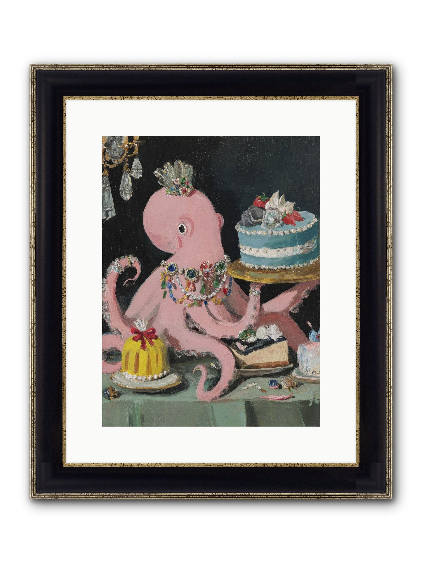 The Loveliest Secret Framed Print - Black & Gold 12x16
