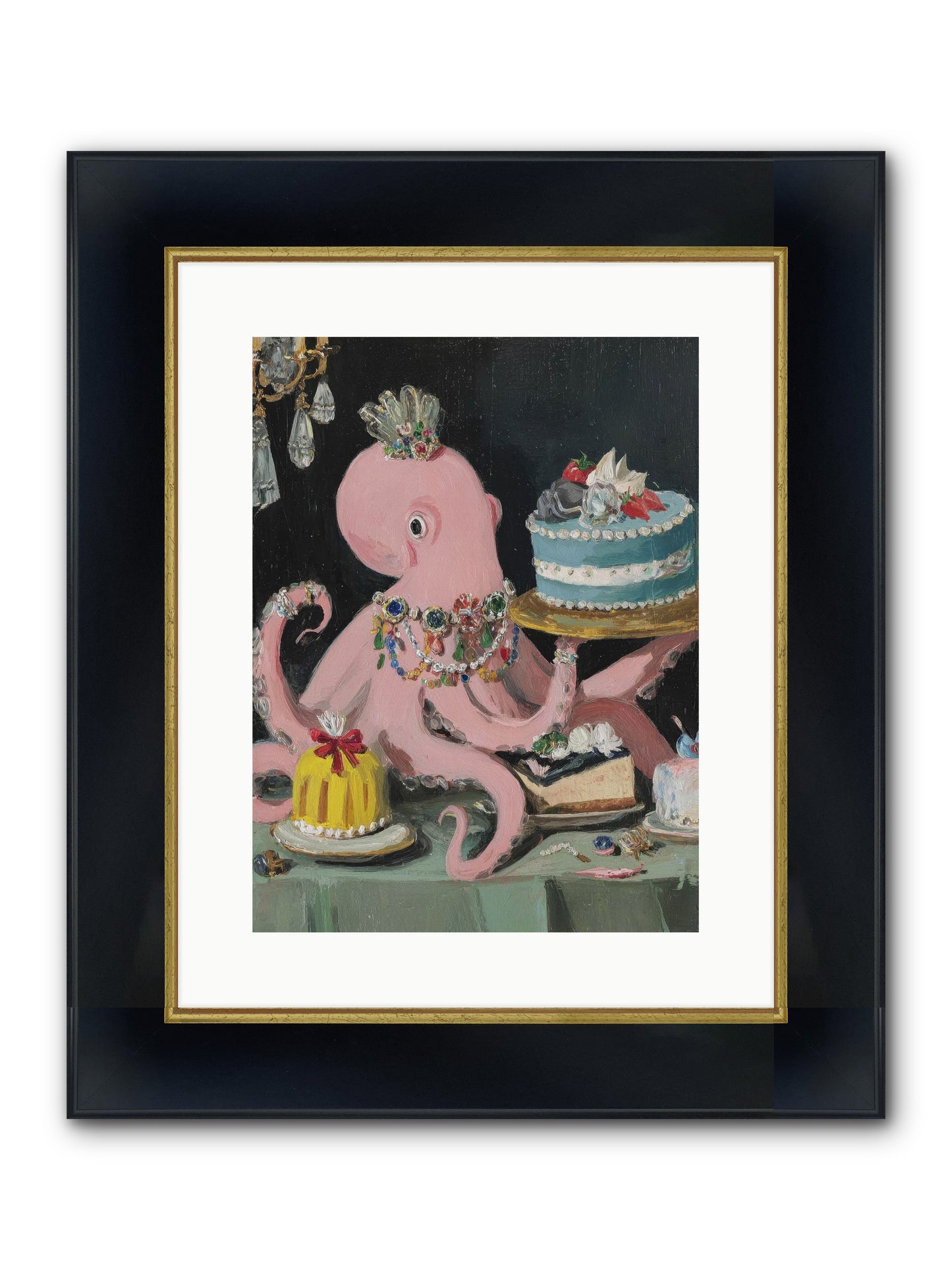 The Loveliest Secret Framed Print - Wide Black w/Gold 12x16