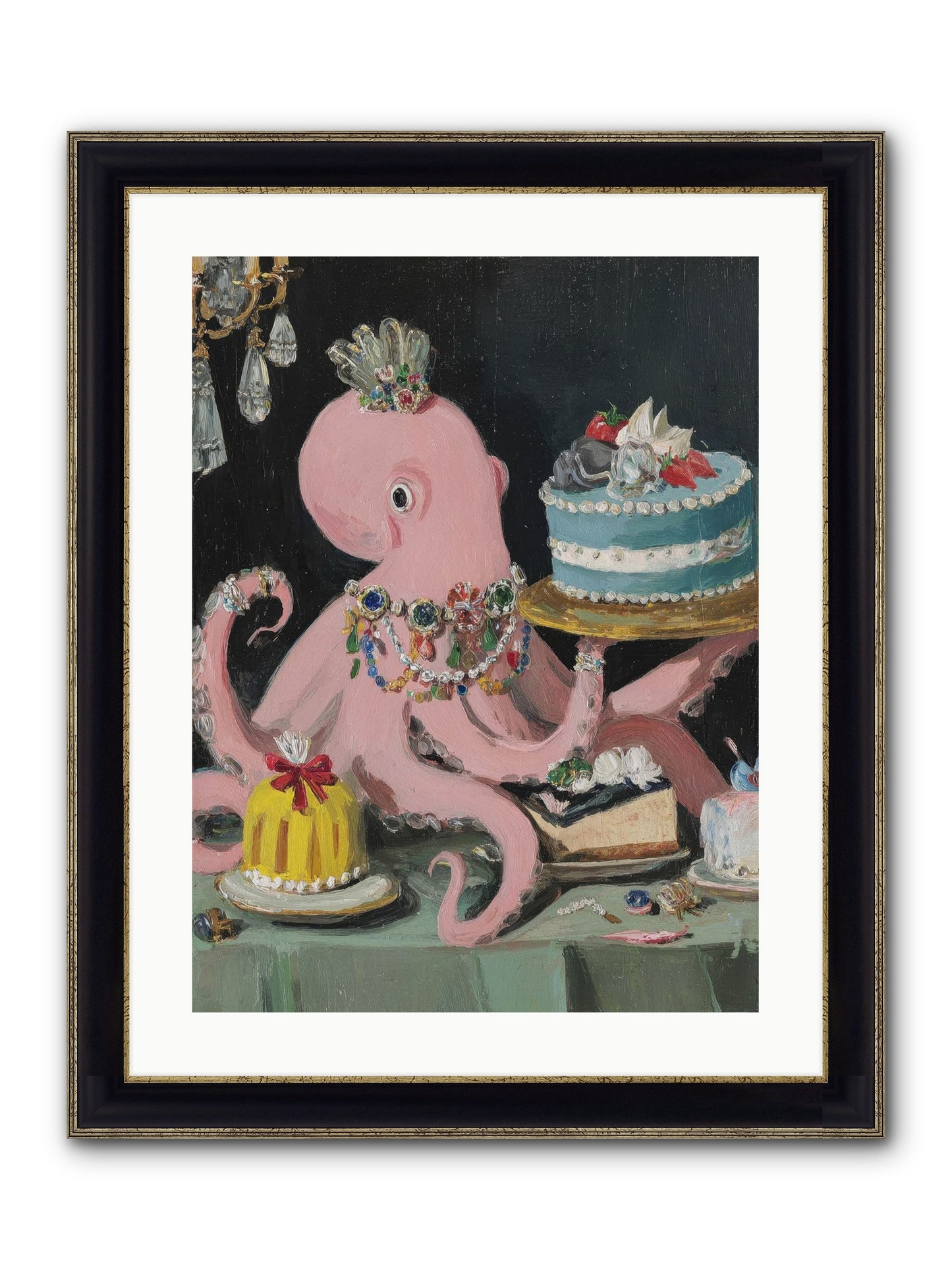 The Loveliest Secret Framed Print - Black & Gold 18x24