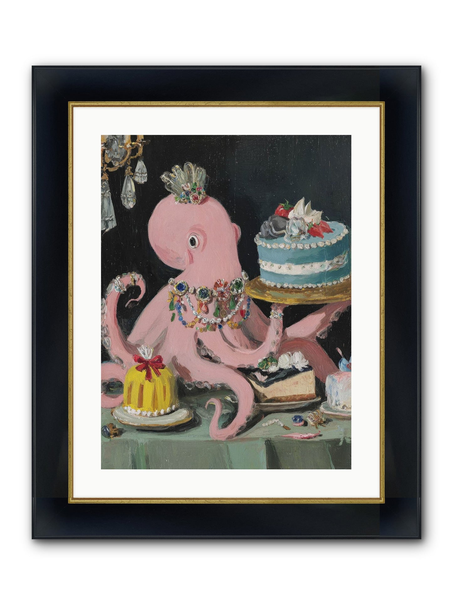 The Loveliest Secret Framed Print - Wide Black w/Gold 18x24