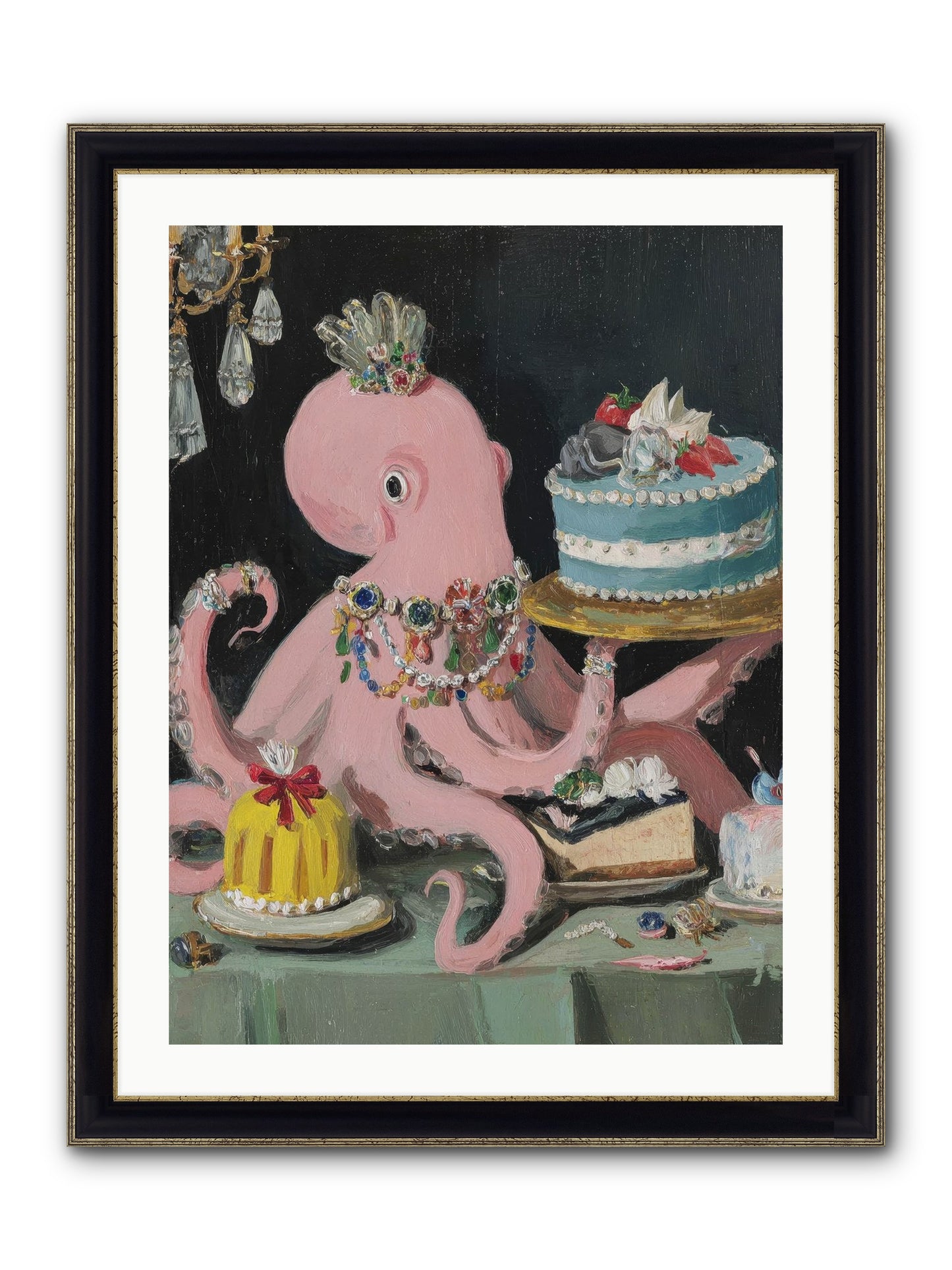The Loveliest Secret Framed Print - Black & Gold 24x32