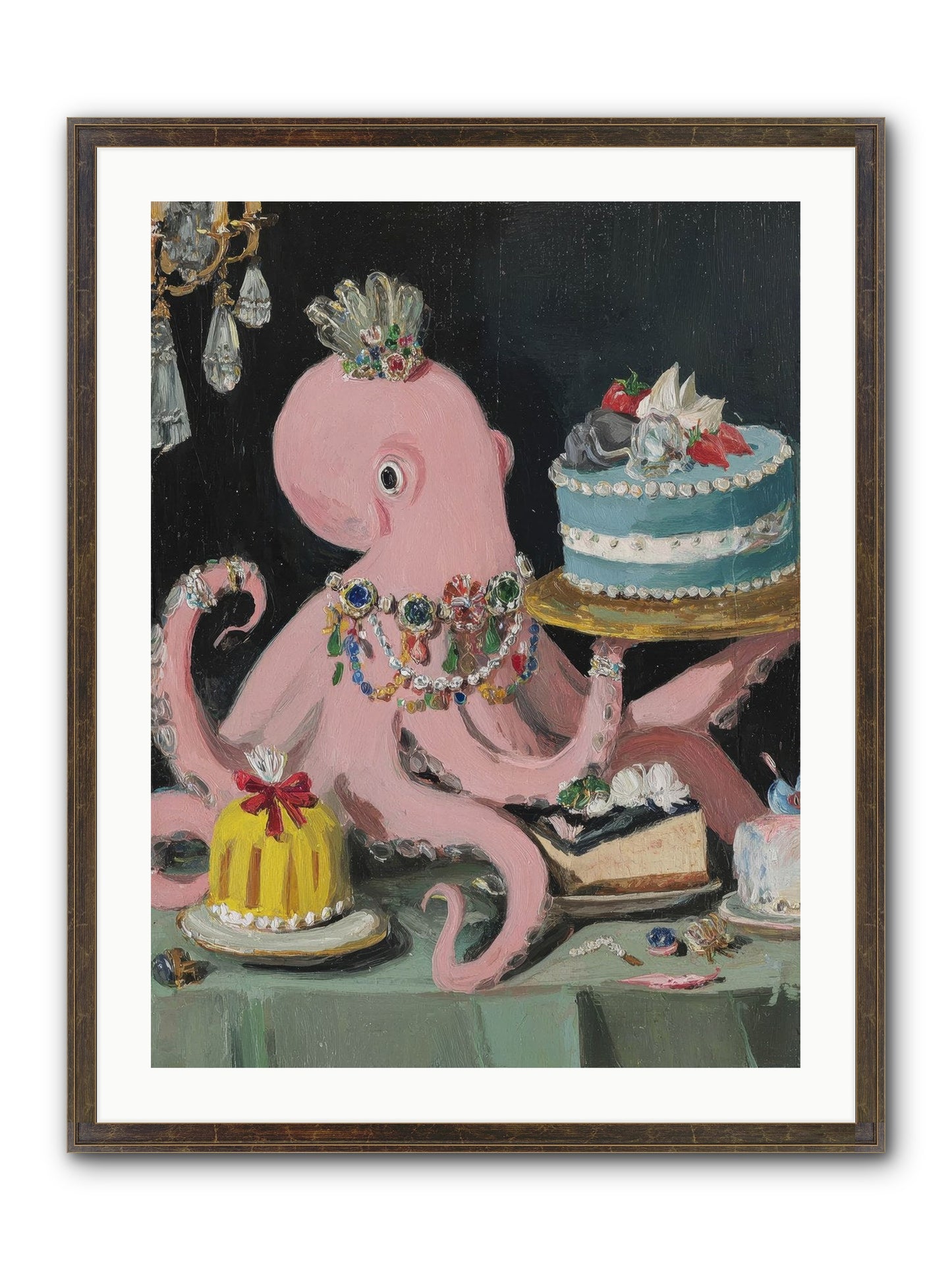 The Loveliest Secret Framed Print - Slimwoods Black/Gold 24x32