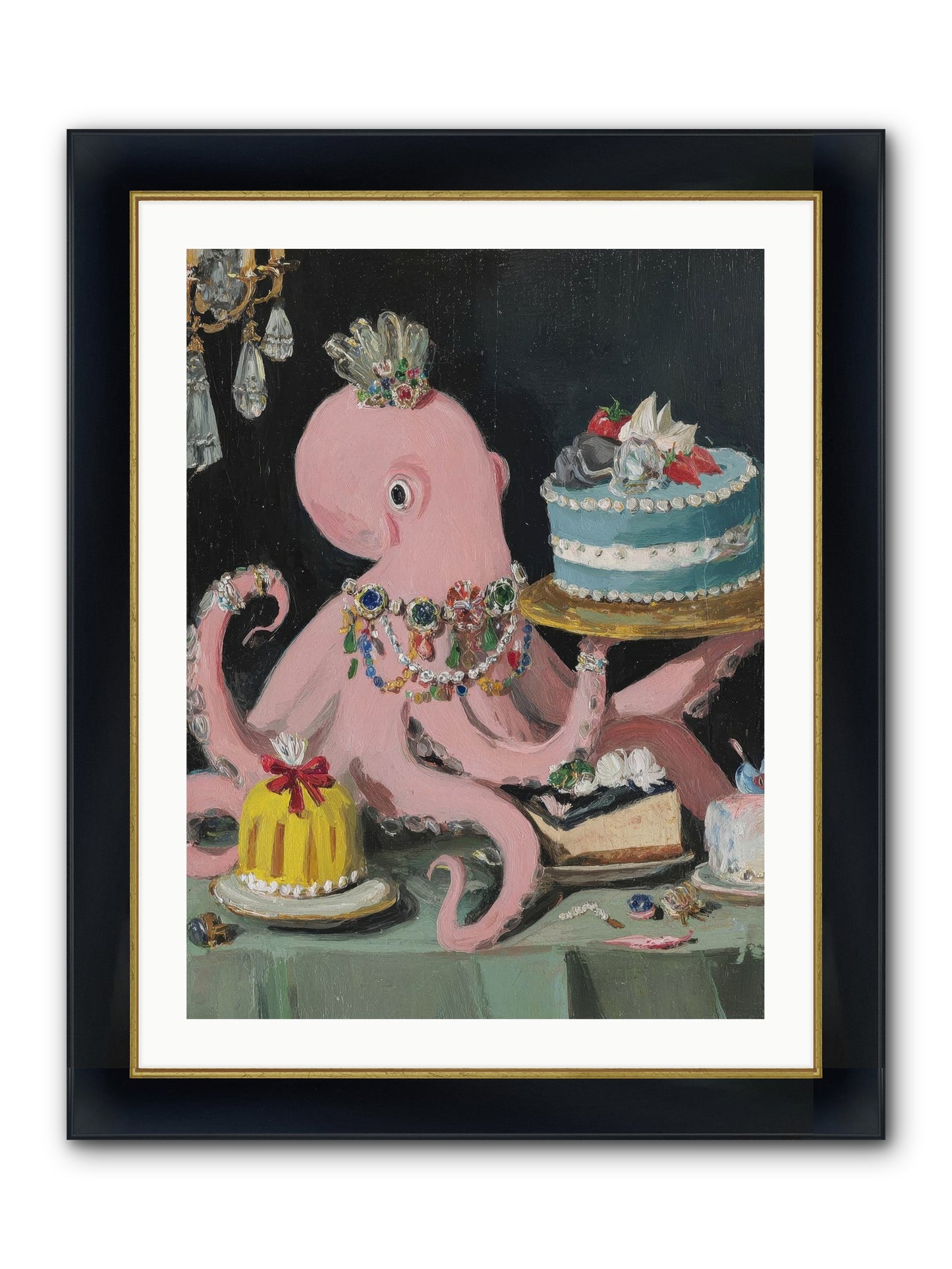 The Loveliest Secret Framed Print - Wide Black w/Gold 24x32