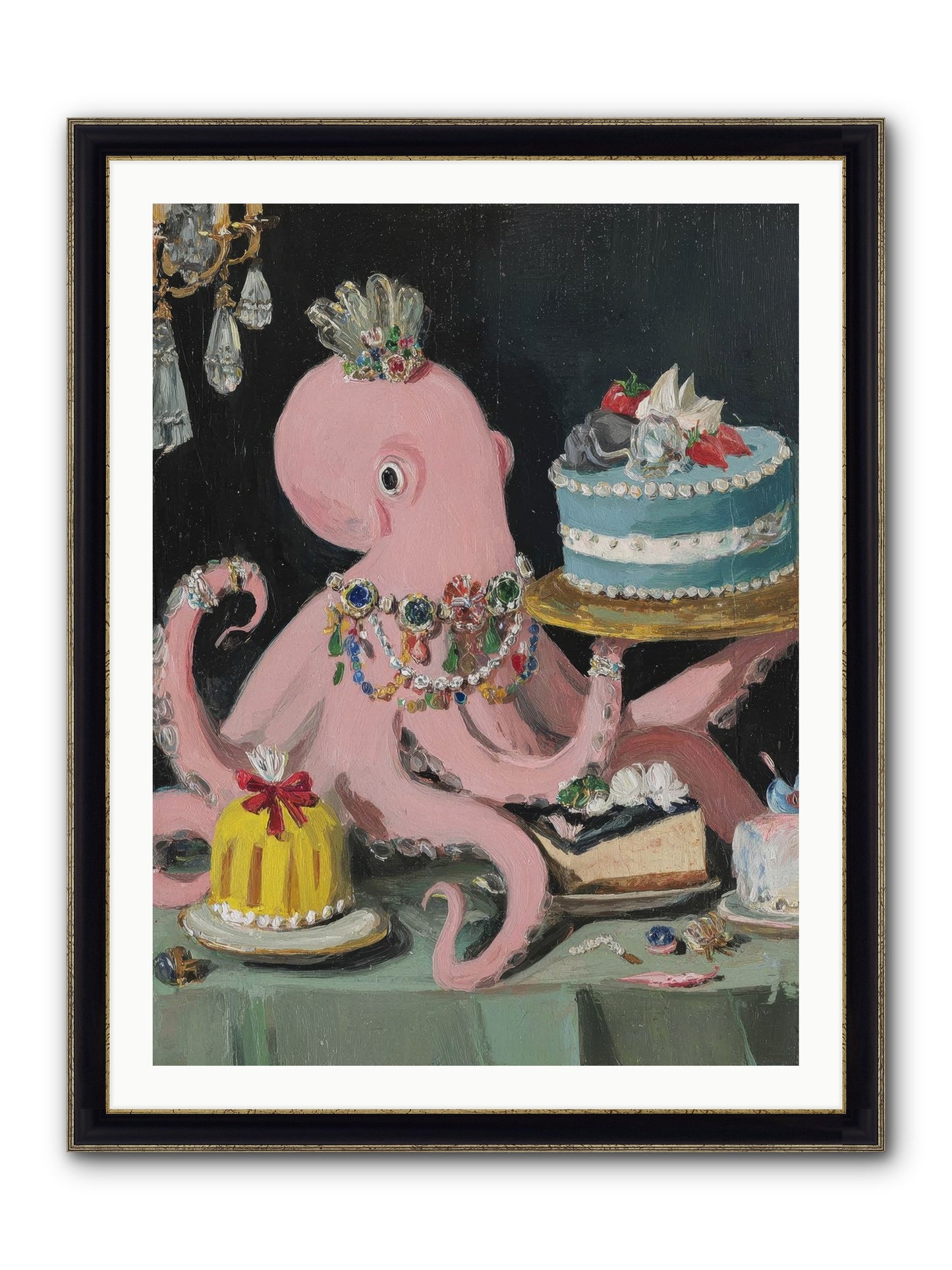 The Loveliest Secret Framed Print - Black & Gold 30x40