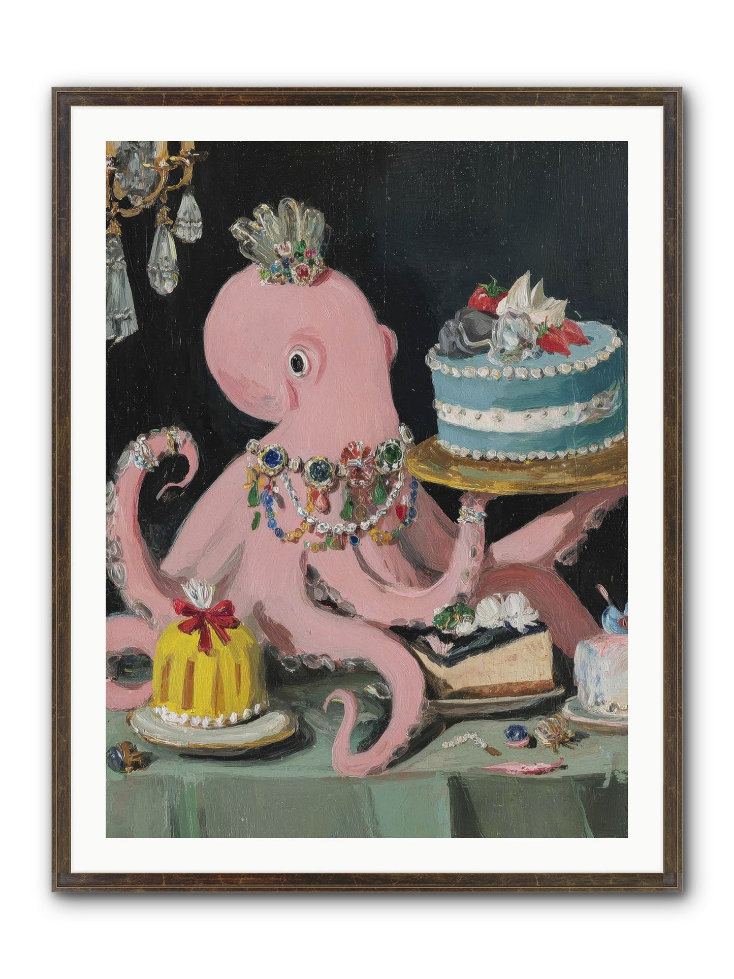 The Loveliest Secret Framed Print - Slimwoods Black/Gold 30x40