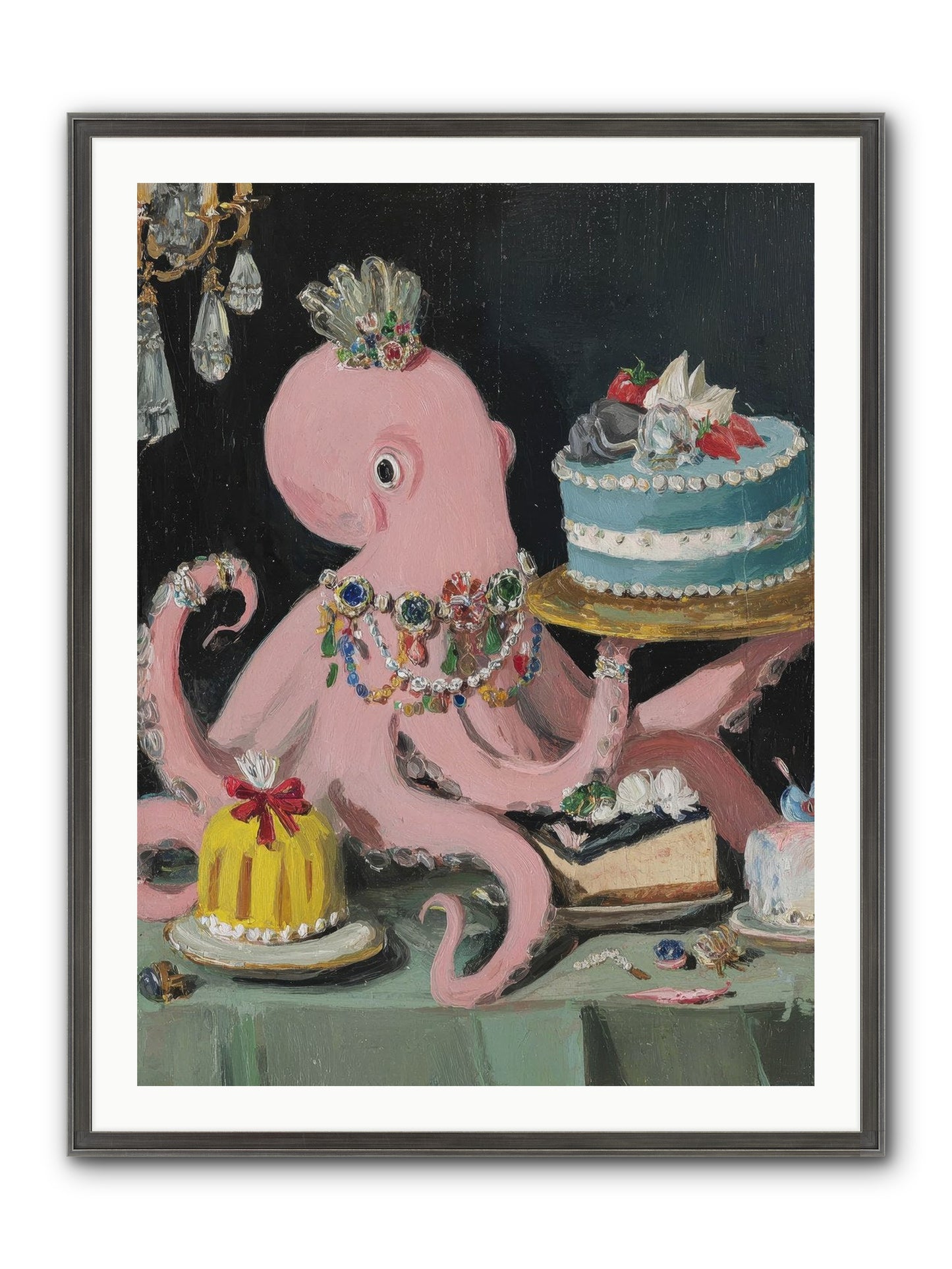 The Loveliest Secret Framed Print - Slimwoods Black/Silver 30x40