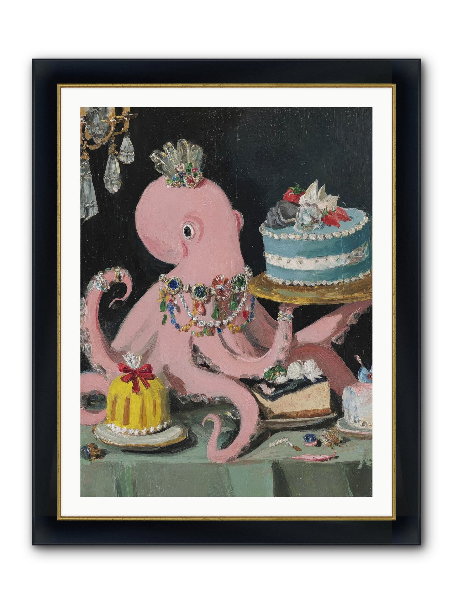 The Loveliest Secret Framed Print - Wide Black w/Gold 30x40
