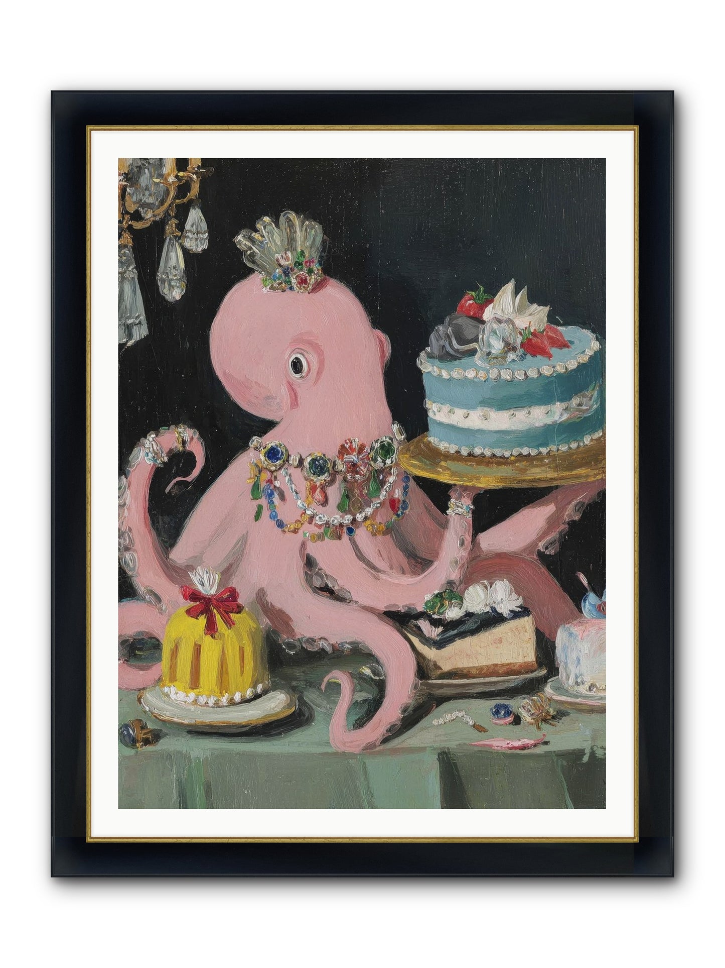 The Loveliest Secret Framed Print - Wide Black w/Gold 36x48