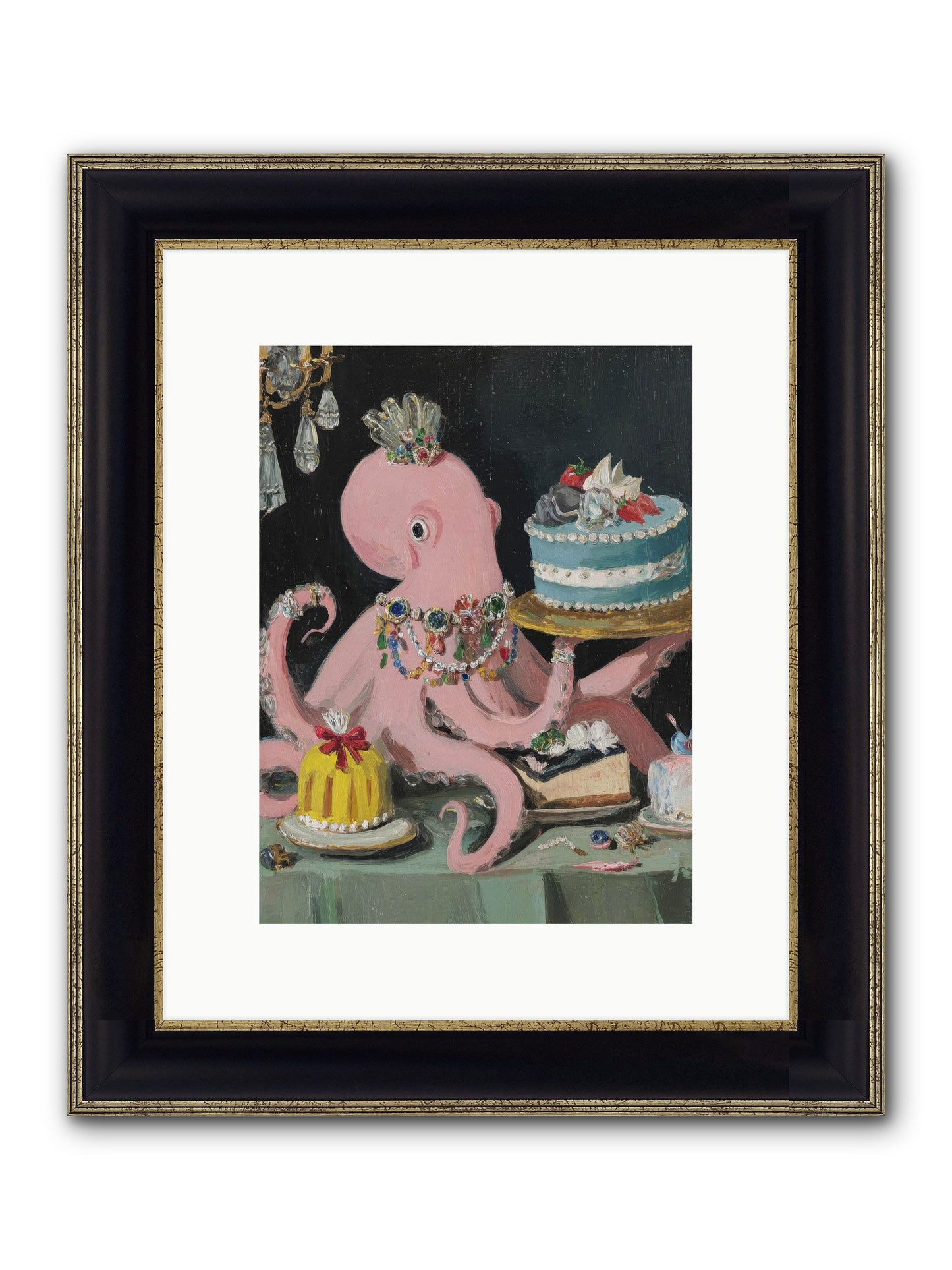 The Loveliest Secret Framed Print - Black & Gold 9x12