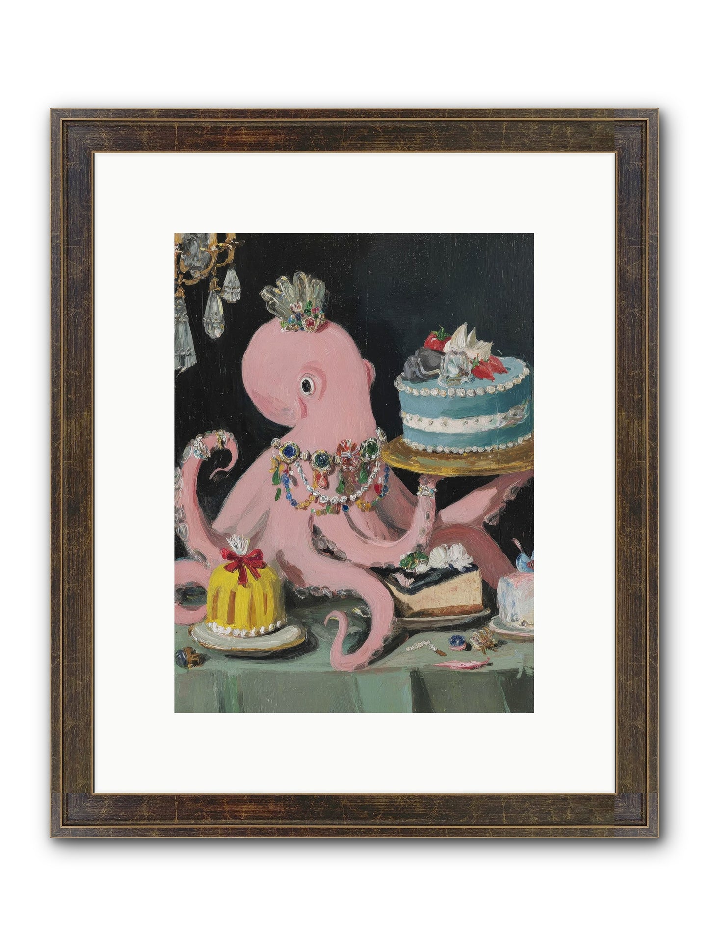 The Loveliest Secret Framed Print - Slimwoods Black/Gold 9x12
