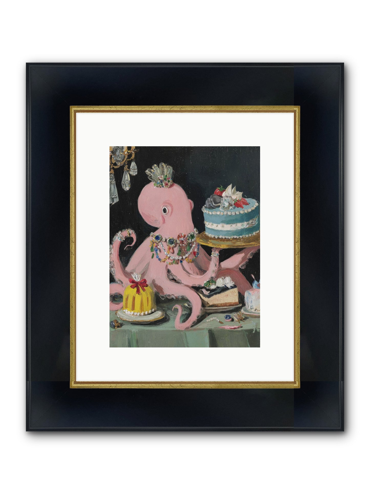 The Loveliest Secret Framed Print - Wide Black w/Gold 9x12