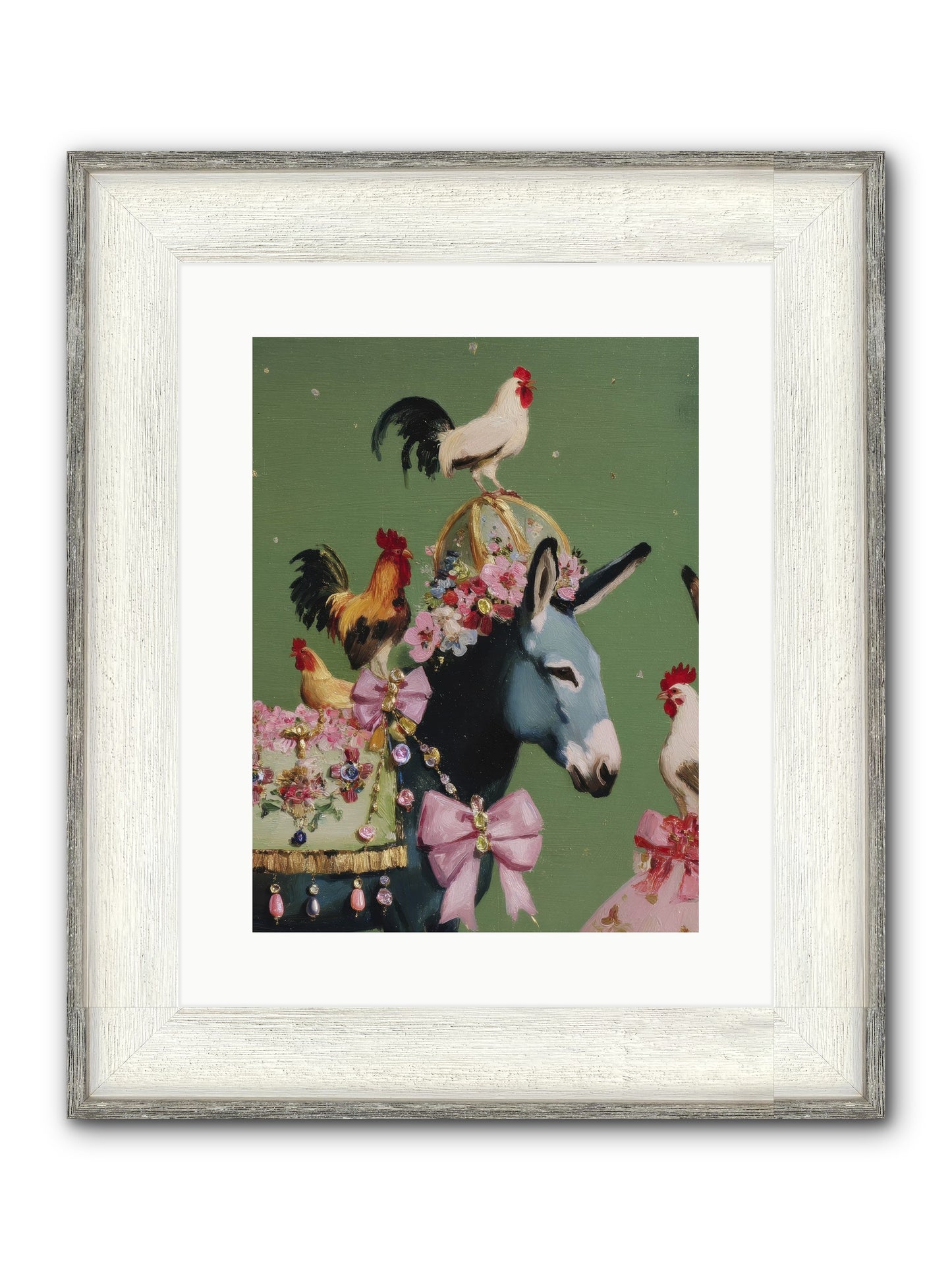 The Lovliest Gathering Framed Print - Driftwood White 12x16
